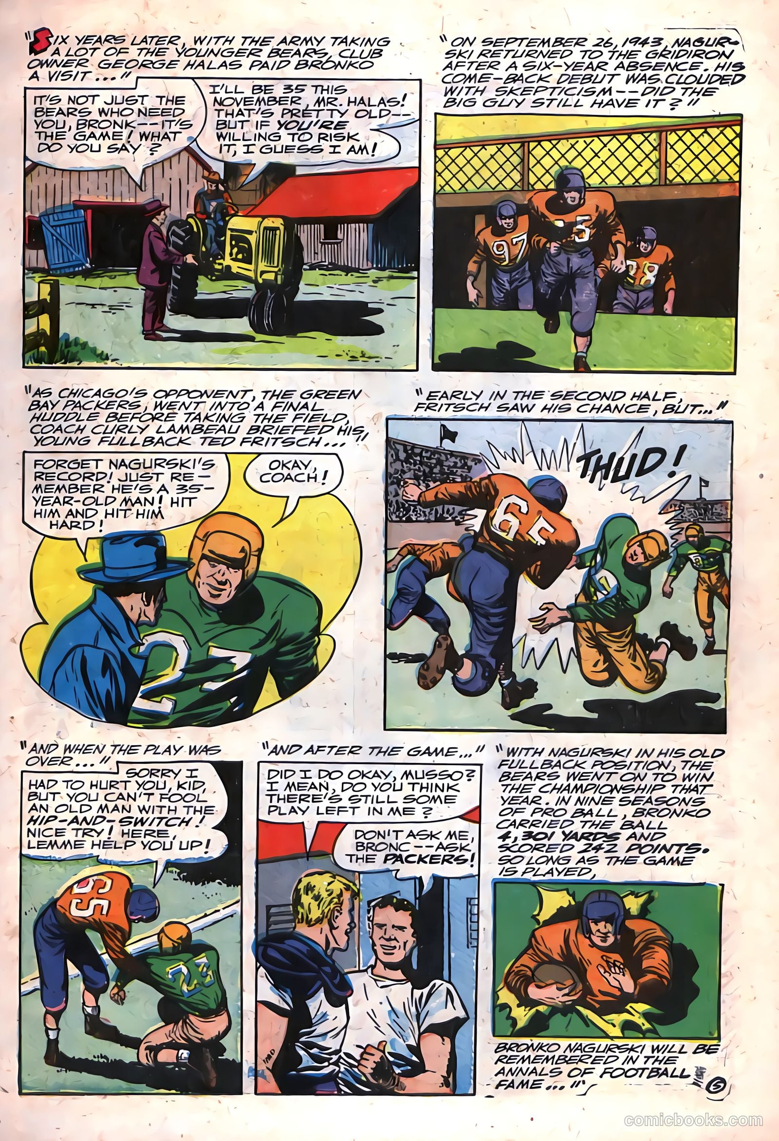 Football Thrills #2 (1952) — page 23 of 36
