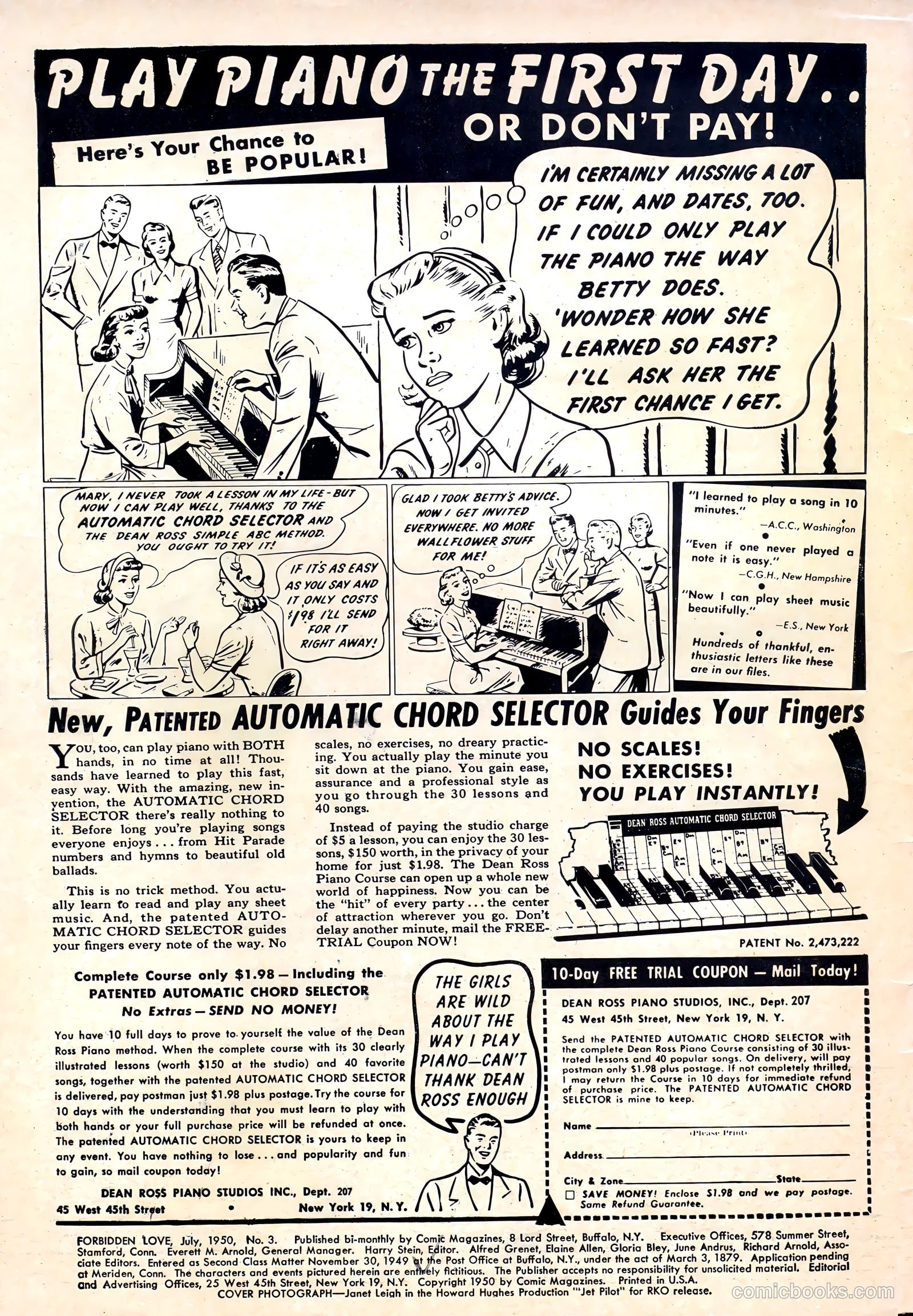 Forbidden Love #3 (1950) — page 2 of 36