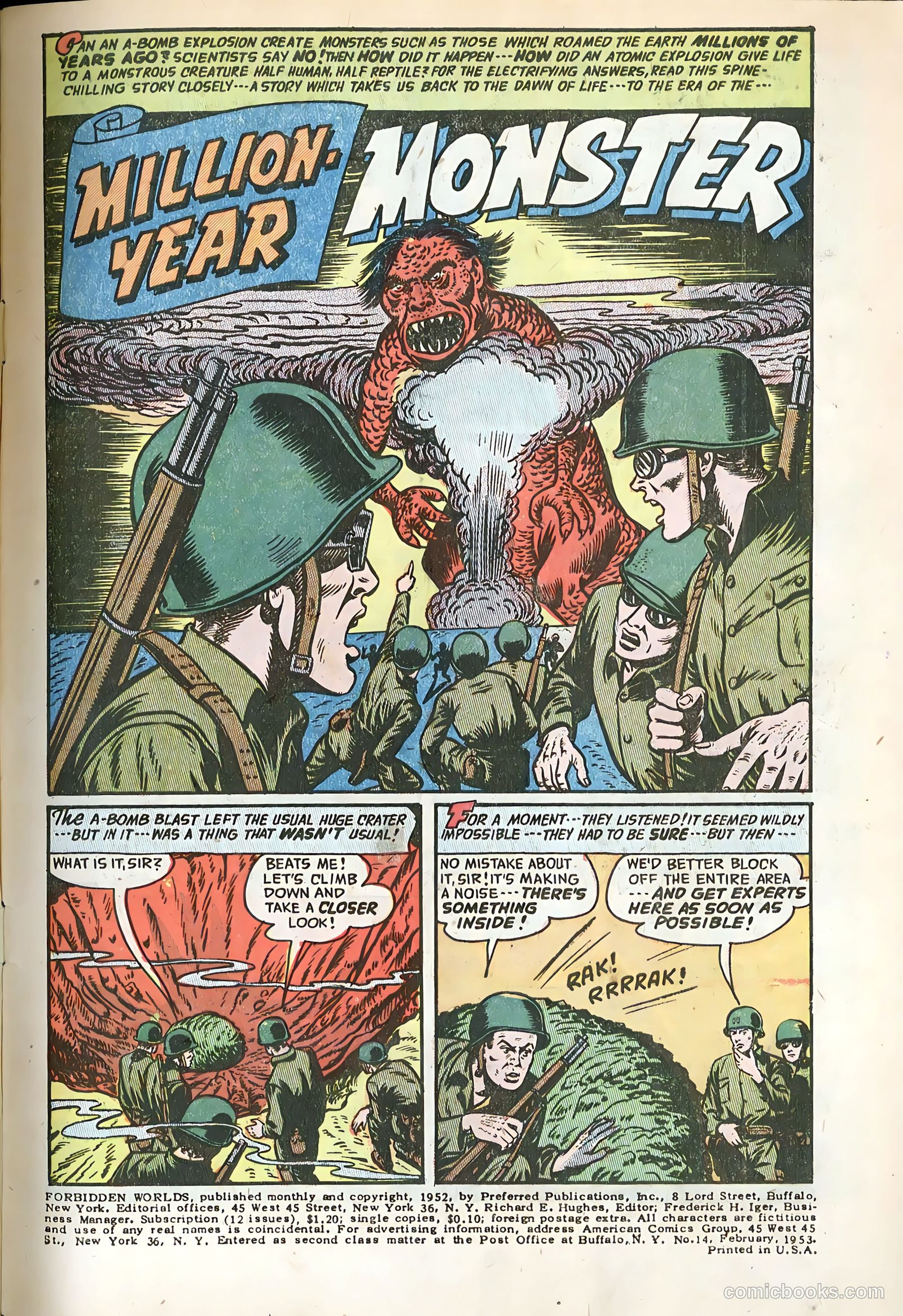 Forbidden Worlds #14 (1953) — page 3 of 36