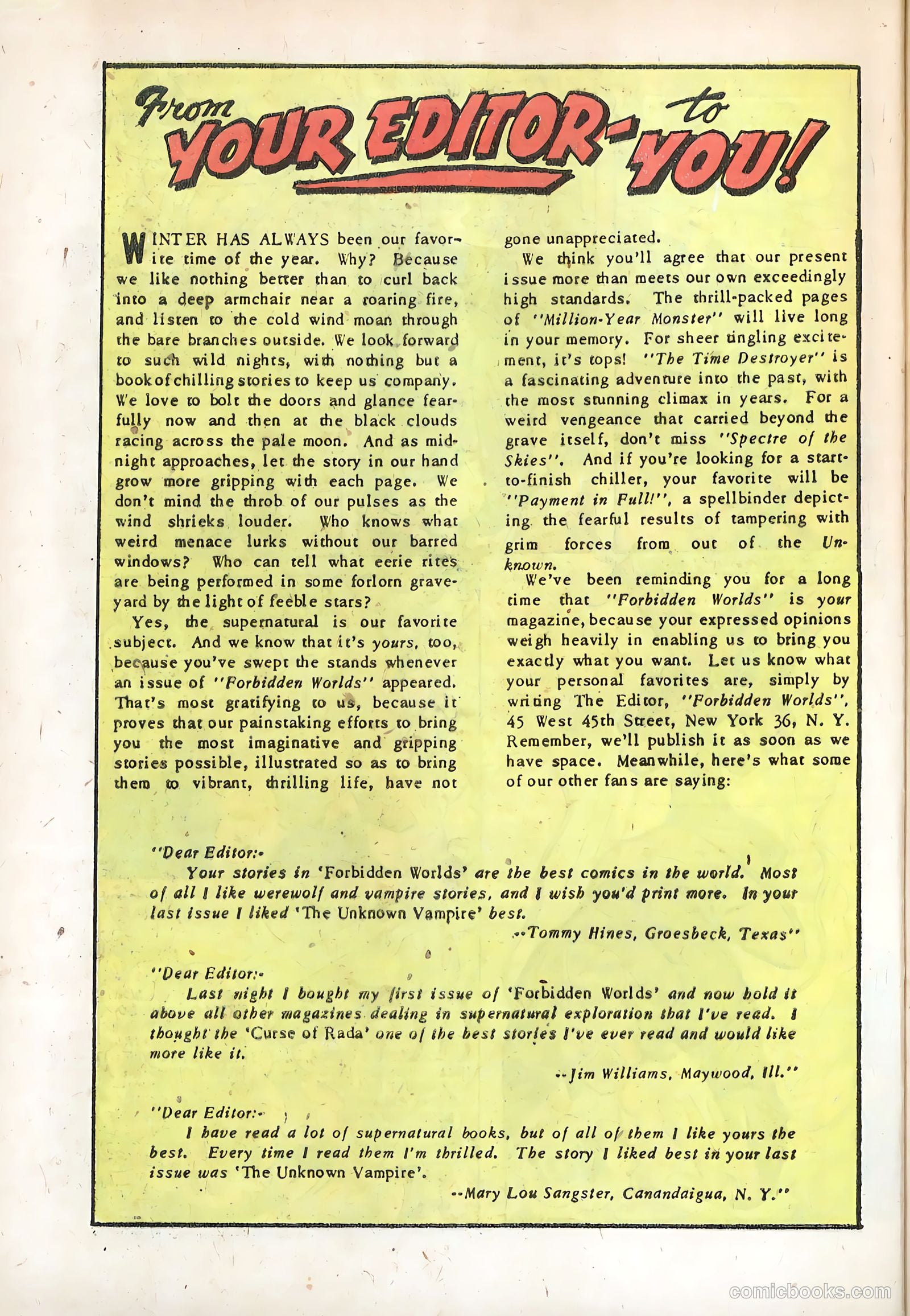 Forbidden Worlds #14 (1953) — page 28 of 36