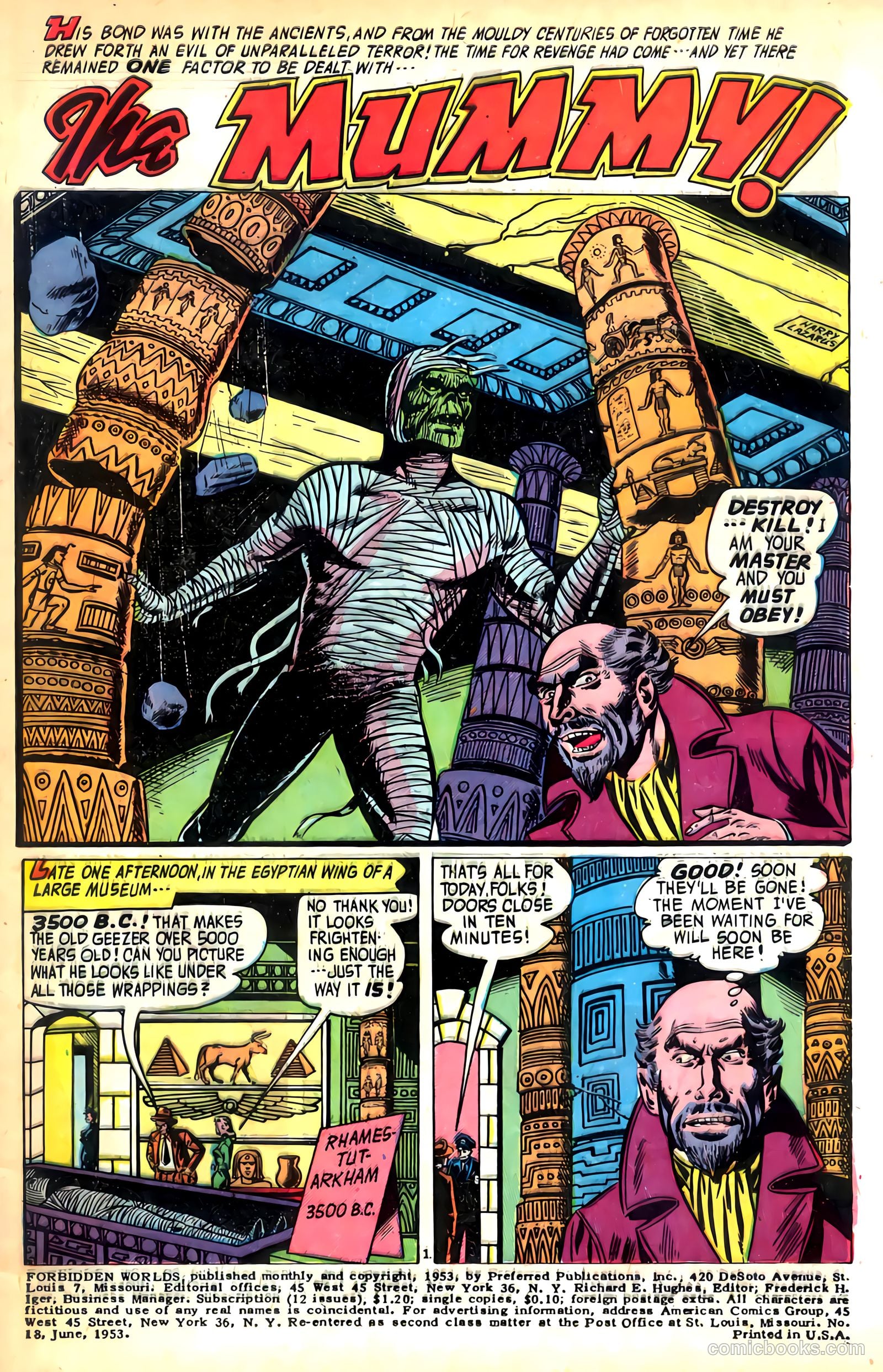 Forbidden Worlds #18 (1953) — page 3 of 35