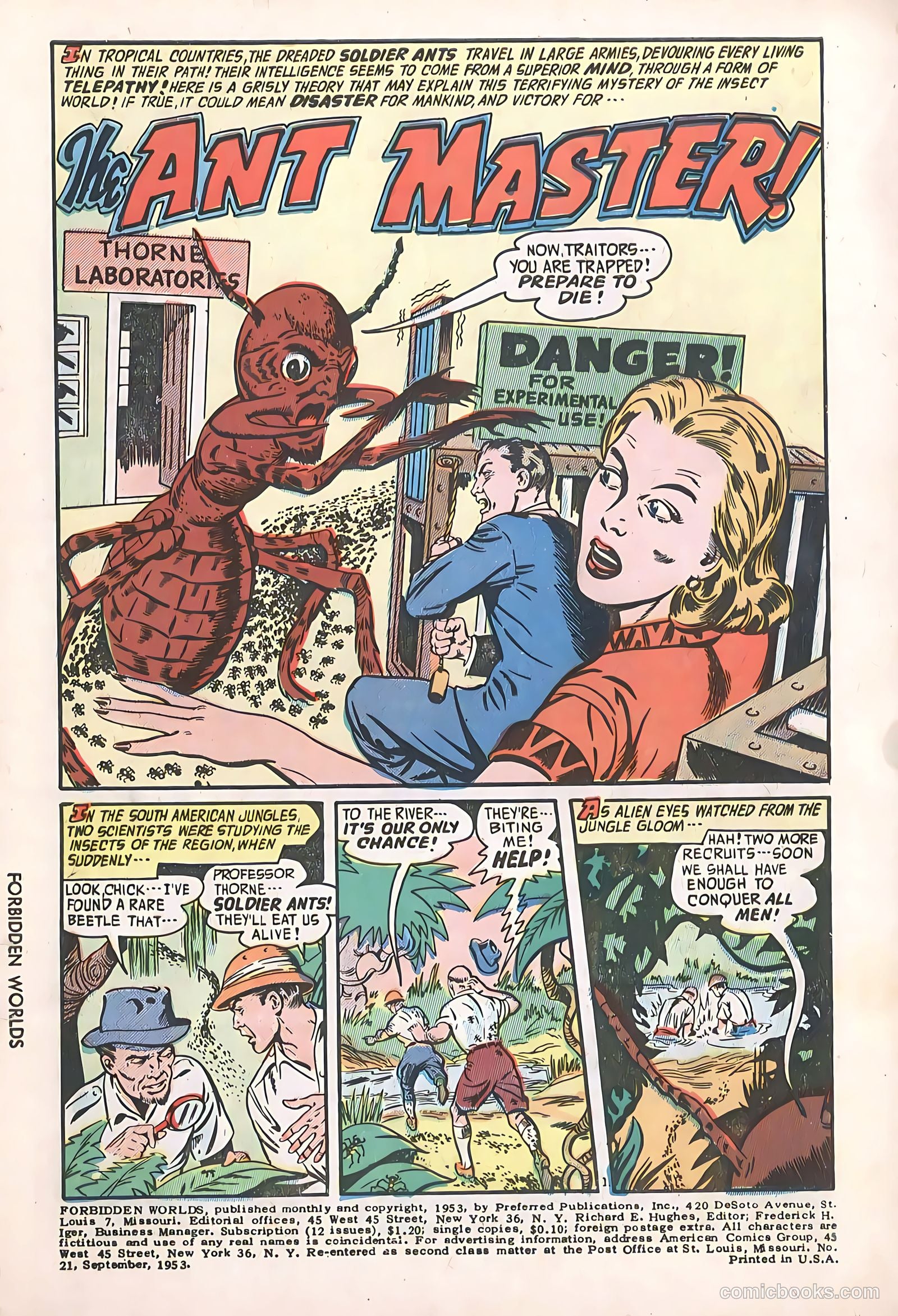 Forbidden Worlds #21 (1953) — page 3 of 36