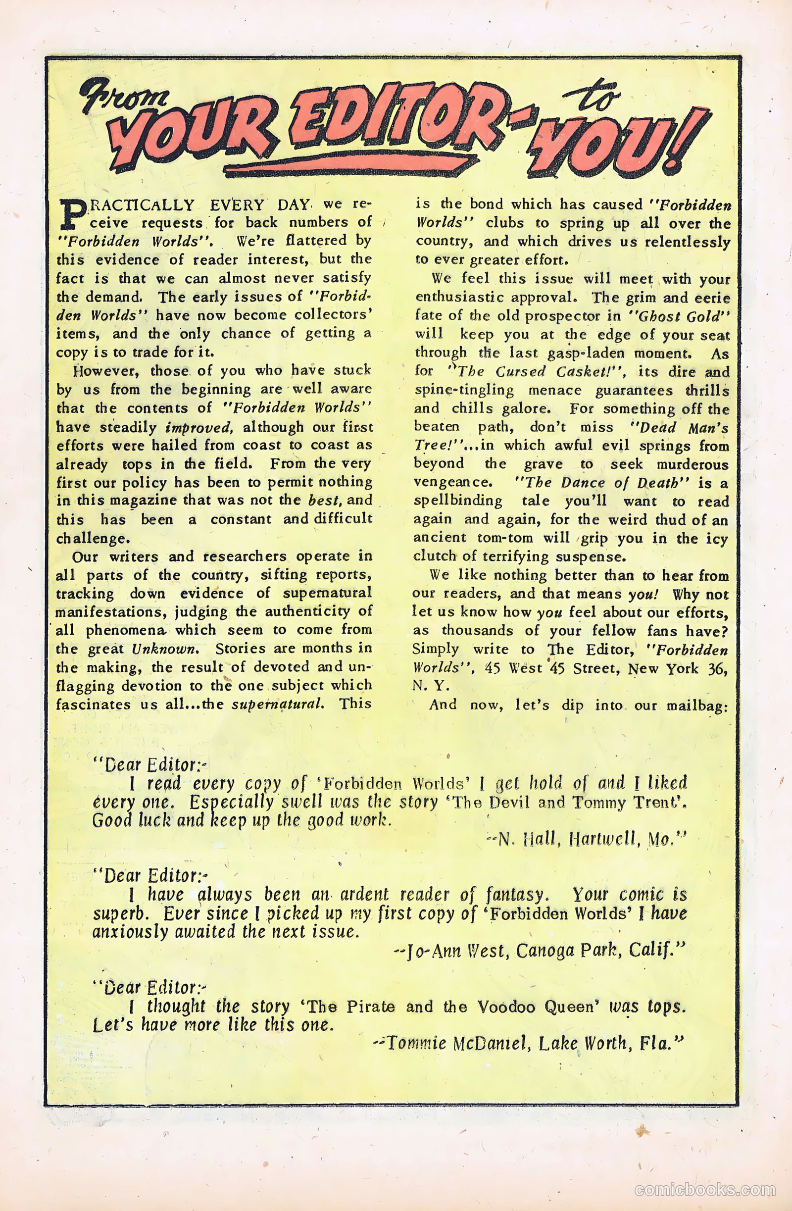 Forbidden Worlds #22 (1953) — page 26 of 35