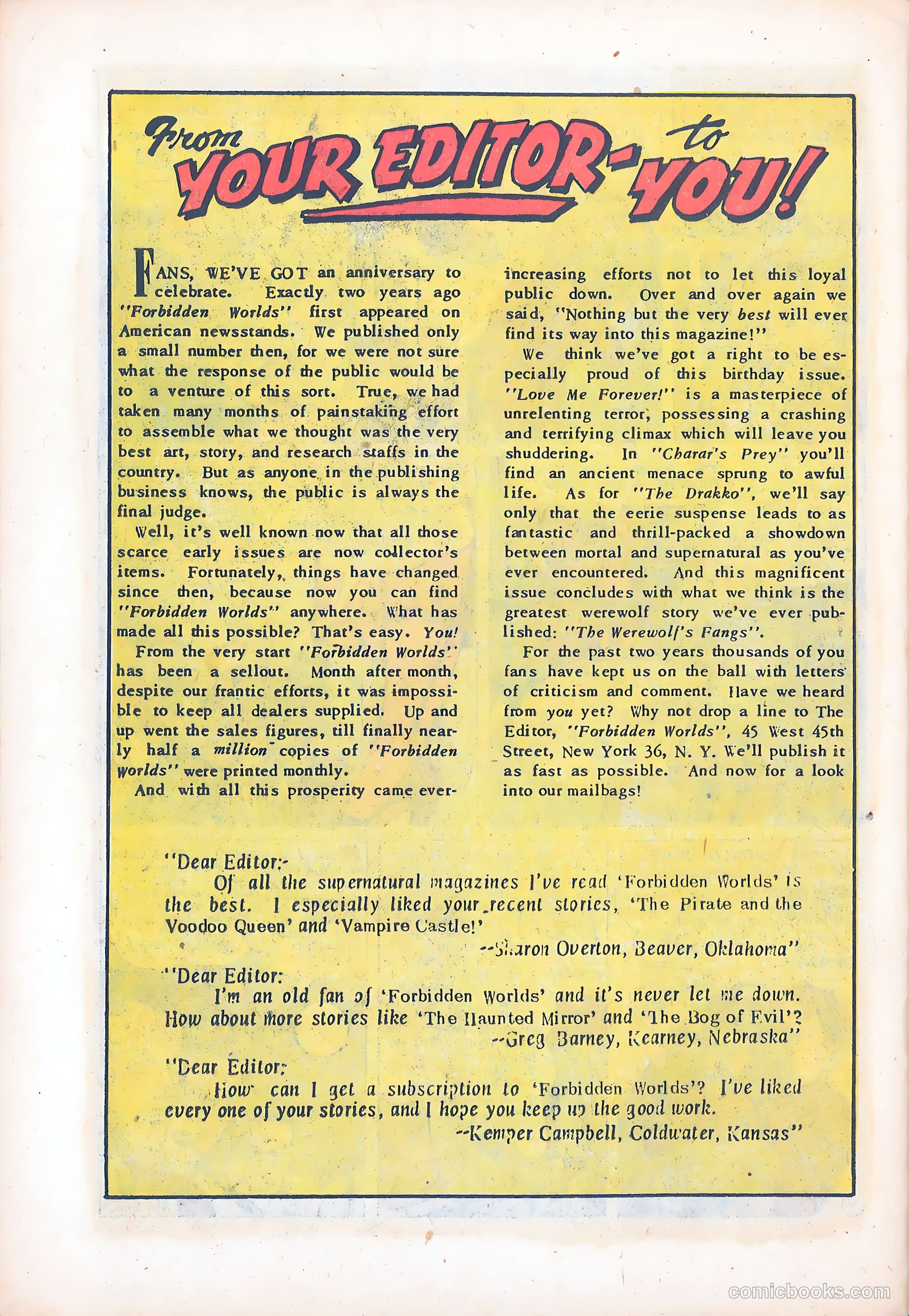 Forbidden Worlds #24 (1953) — page 26 of 36