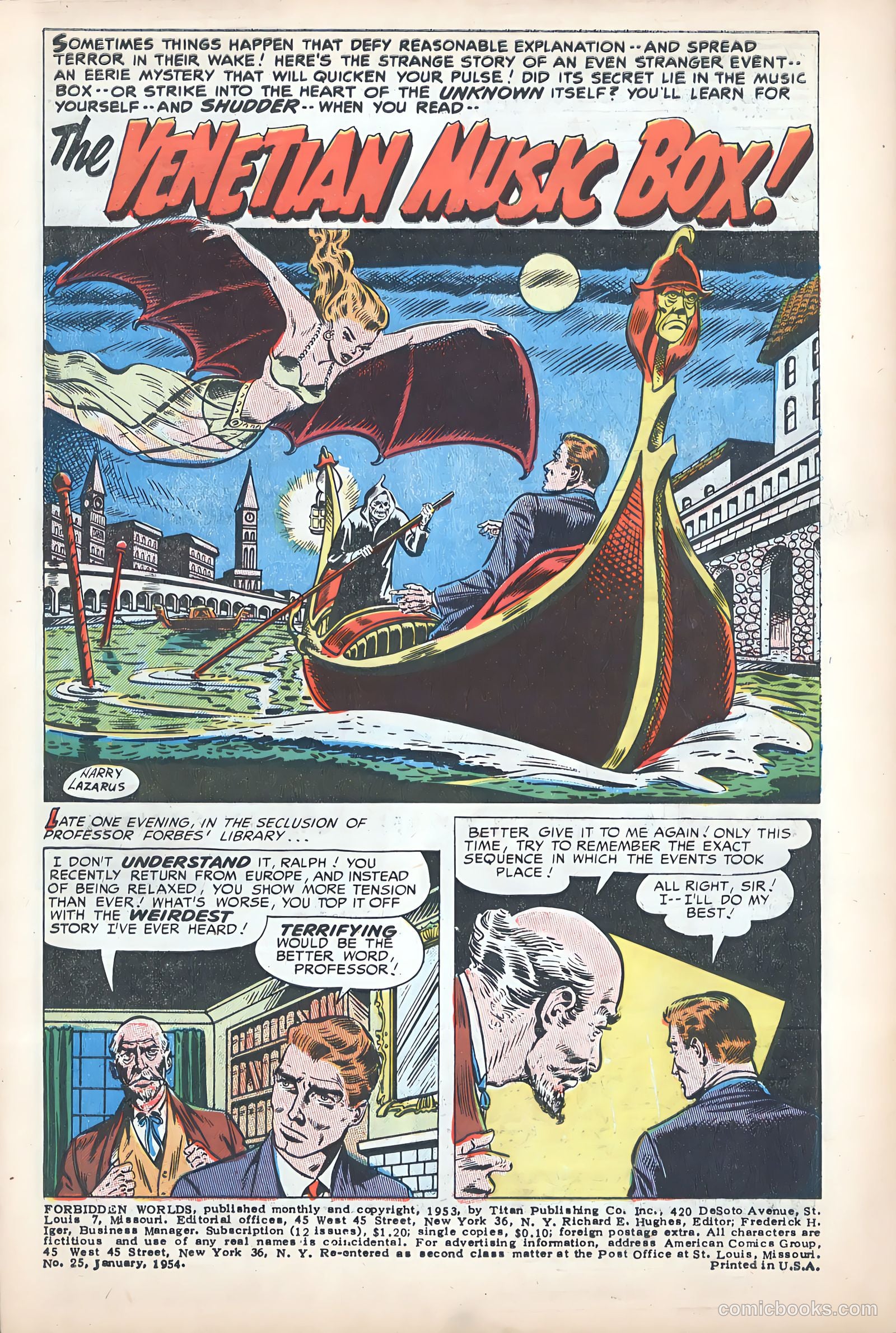 Forbidden Worlds #25 (1954) — page 3 of 36