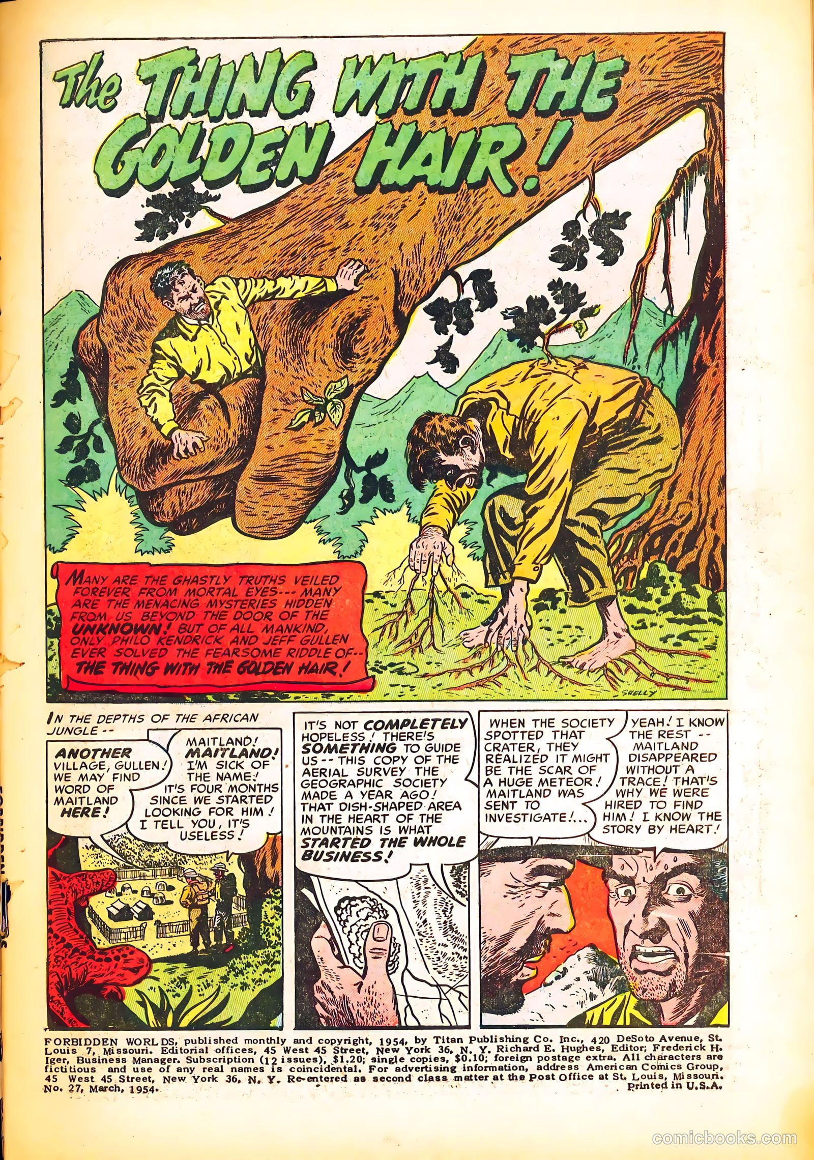 Forbidden Worlds #27 (1954) — page 3 of 36