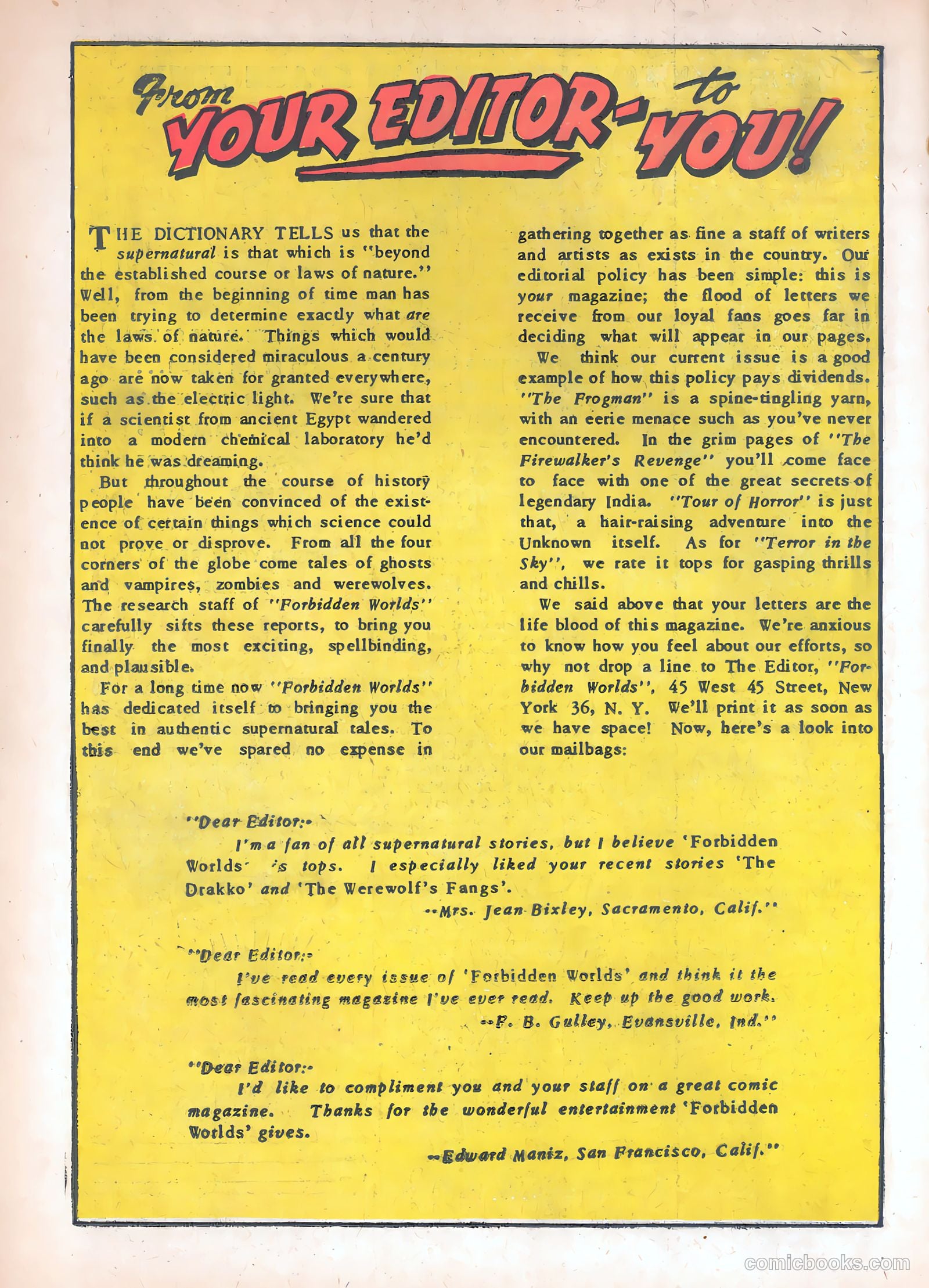 Forbidden Worlds #29 (1954) — page 18 of 36