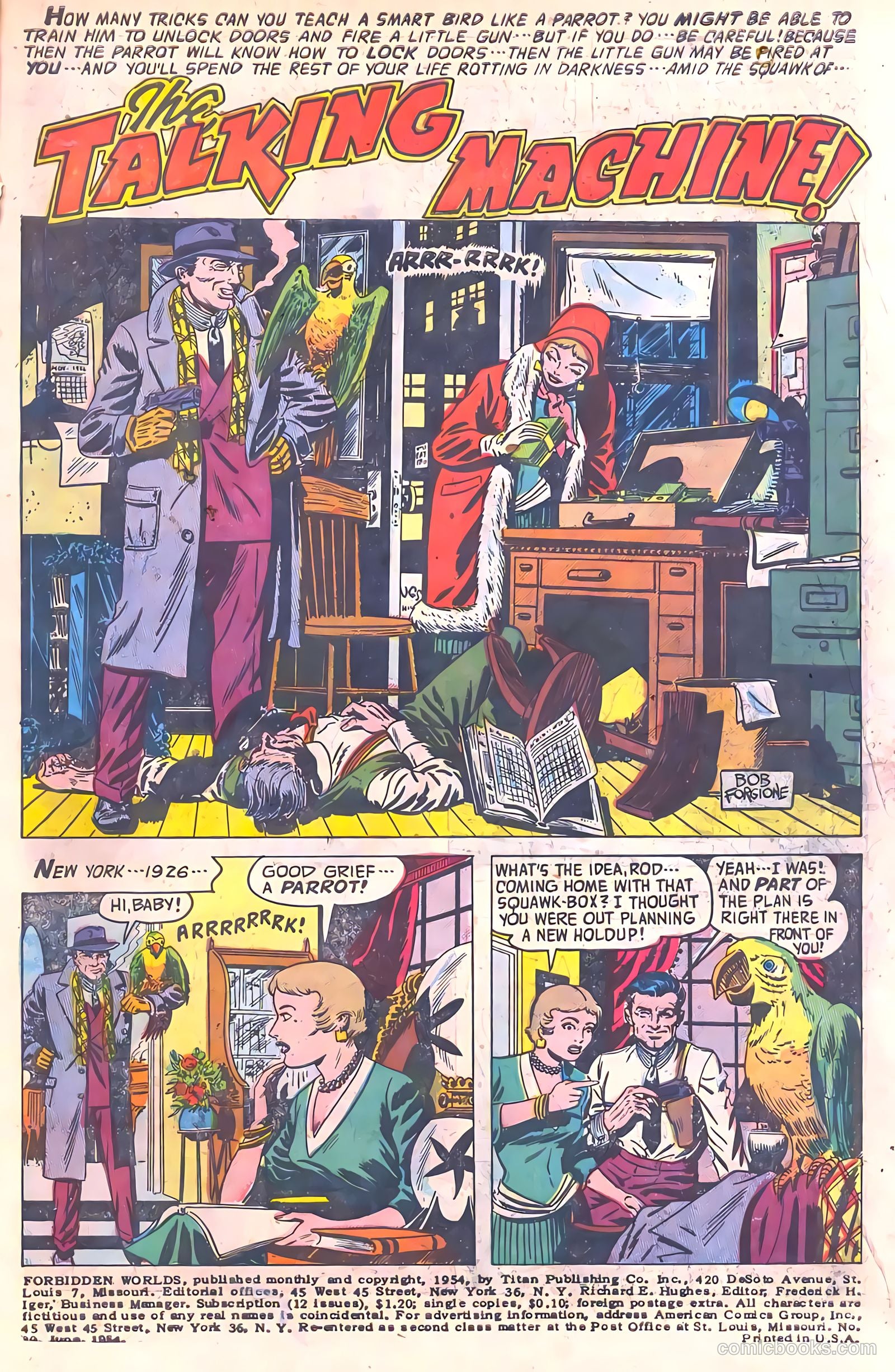 Forbidden Worlds #30 (1954) — page 3 of 36