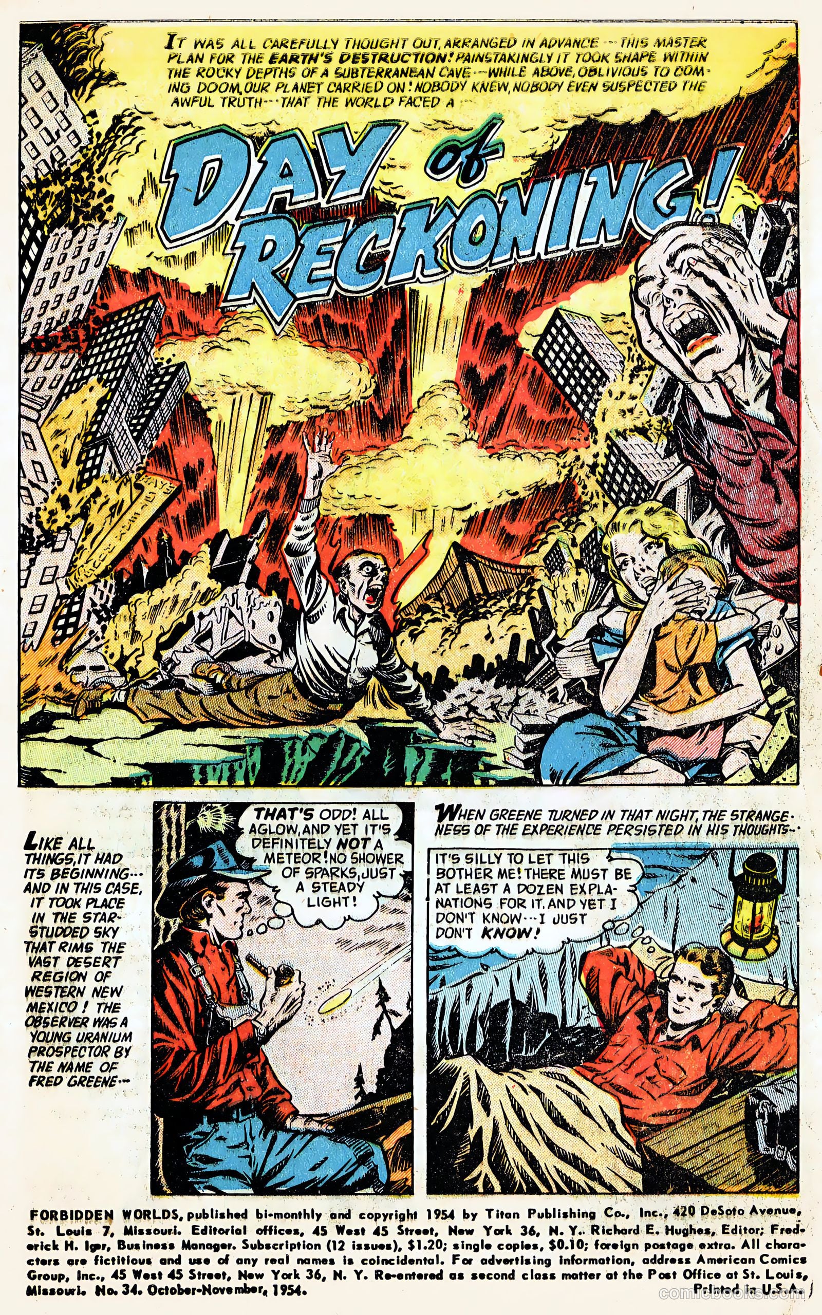Forbidden Worlds #34 (1954) — page 3 of 36