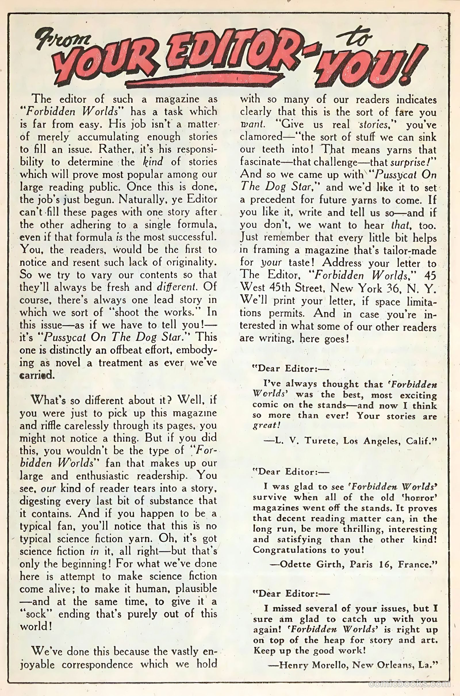 Forbidden Worlds #36 (1955) — page 24 of 36