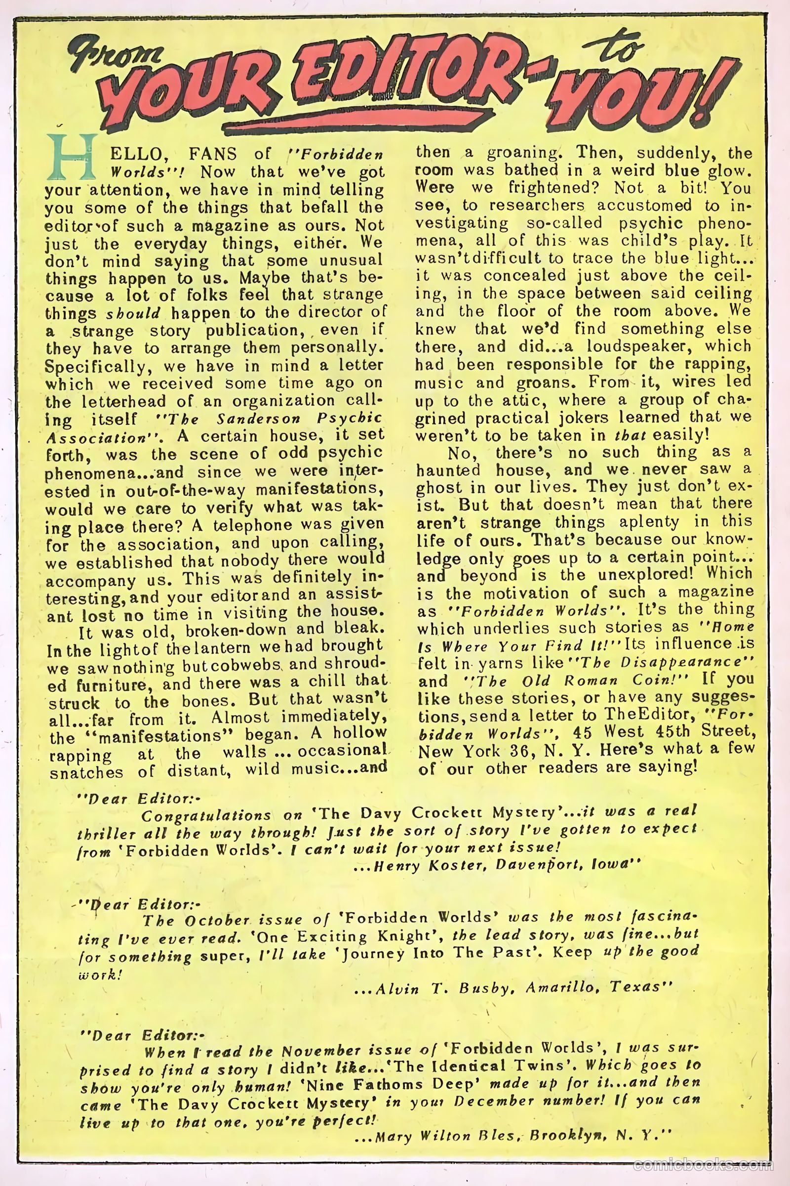 Forbidden Worlds #43 (1956) — page 24 of 36