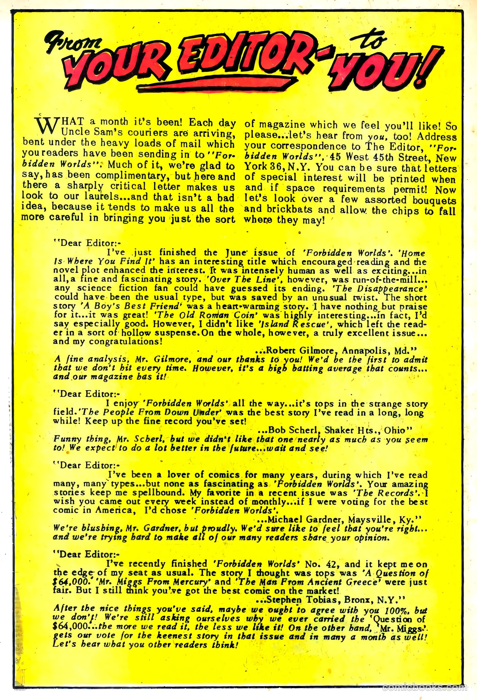 Forbidden Worlds #47 (1956) — page 24 of 36