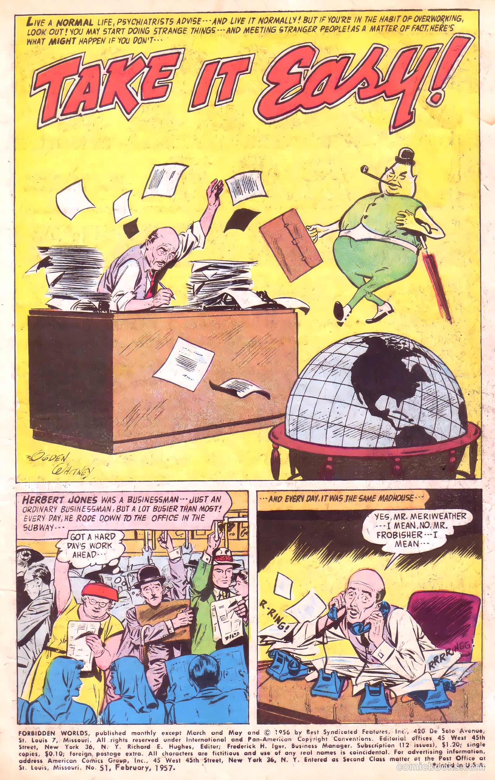 Forbidden Worlds #51 (1957) — page 3 of 36