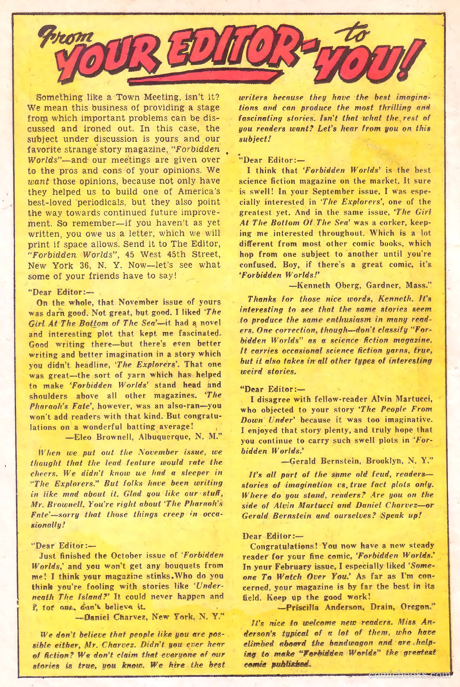 Forbidden Worlds #51 (1957) — page 18 of 36