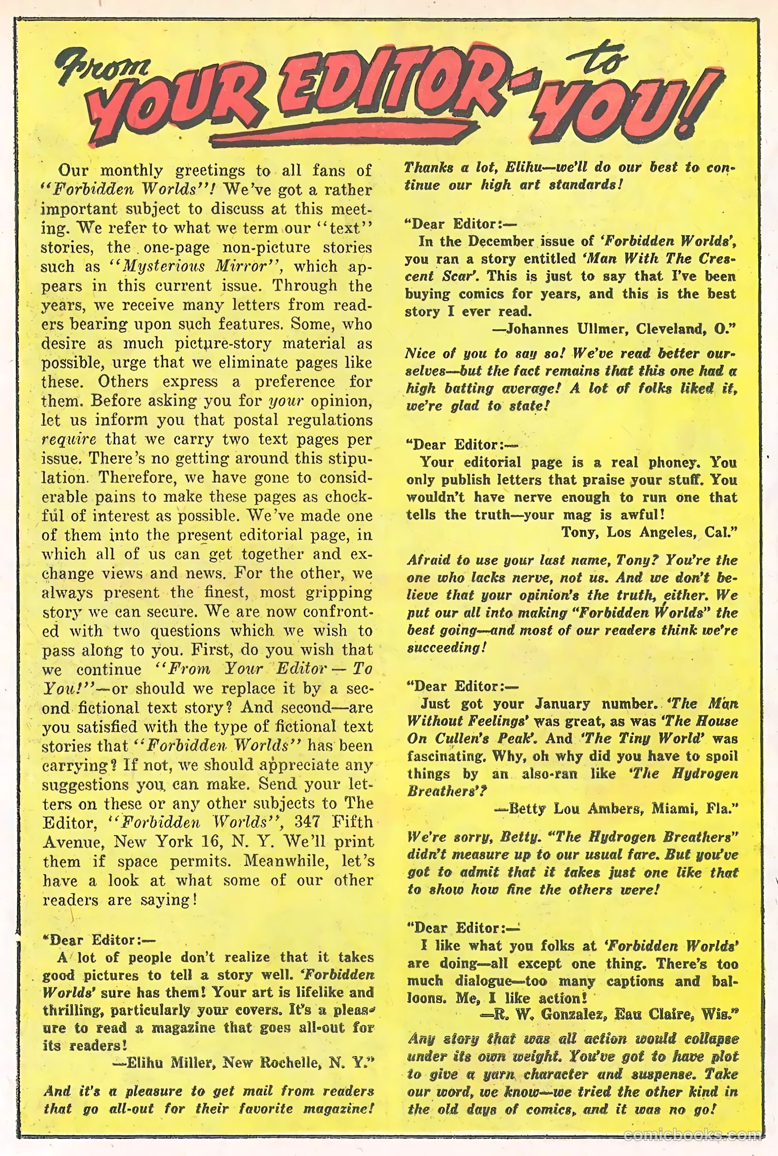 Forbidden Worlds #53 (1957) — page 24 of 36