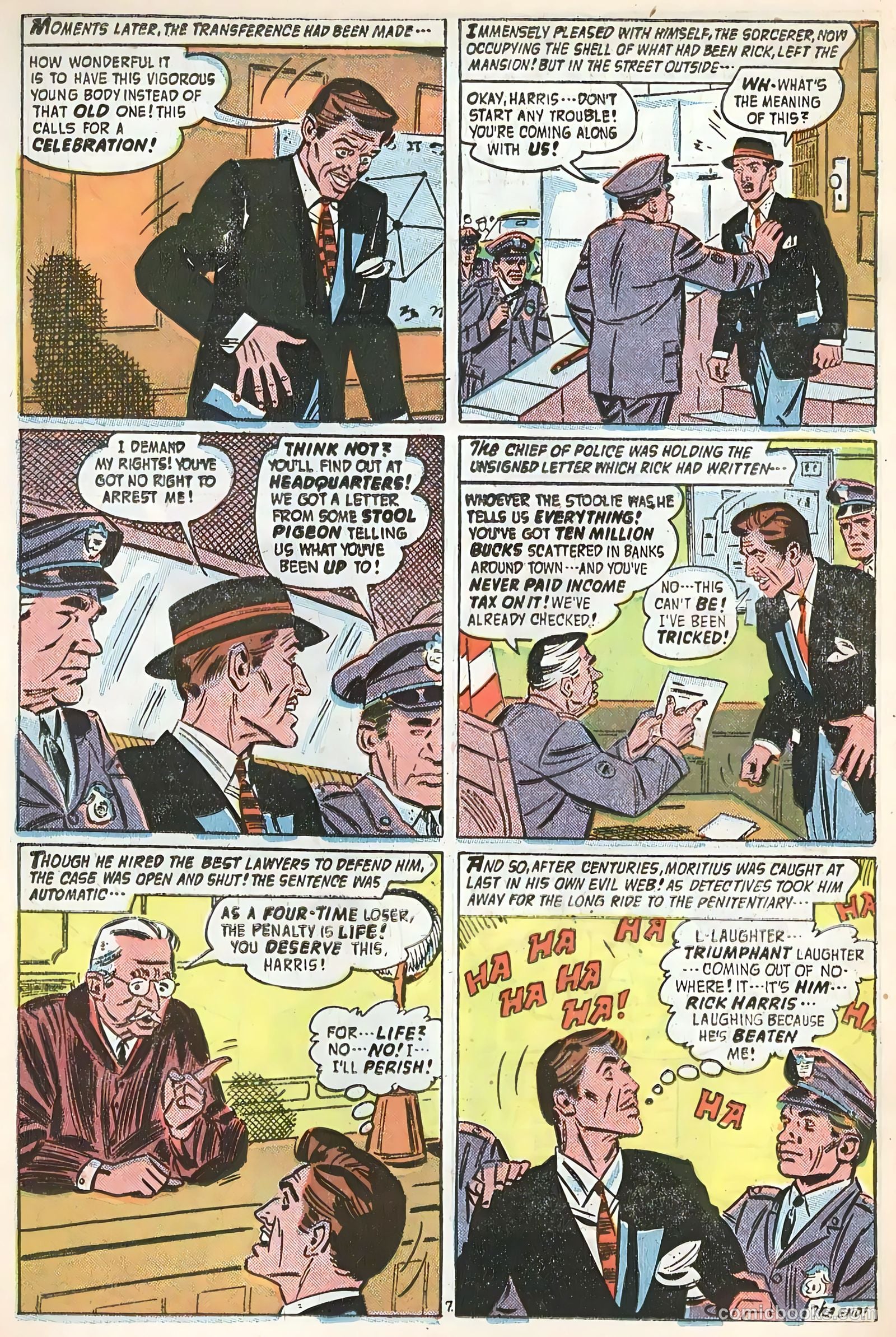 Forbidden Worlds #54 (1957) — page 20 of 36