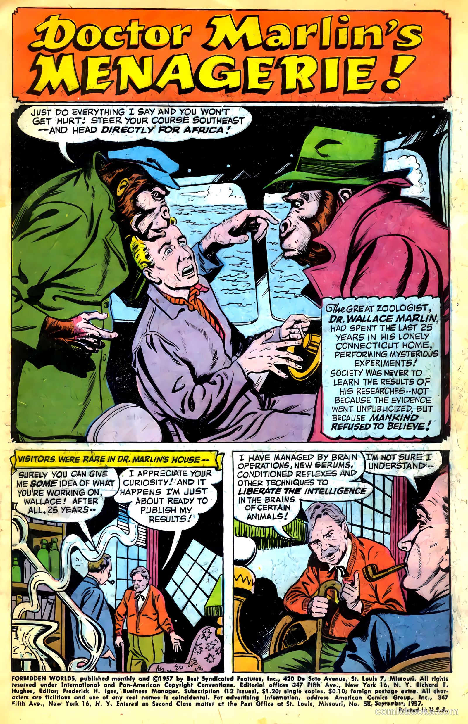 Forbidden Worlds #58 (1957) — page 3 of 36
