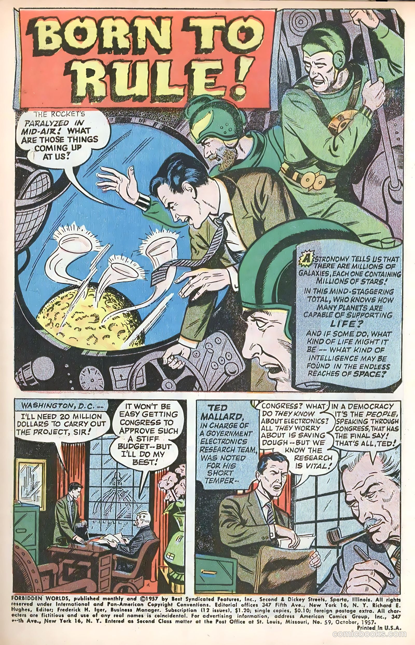 Forbidden Worlds #59 (1957) — page 3 of 36