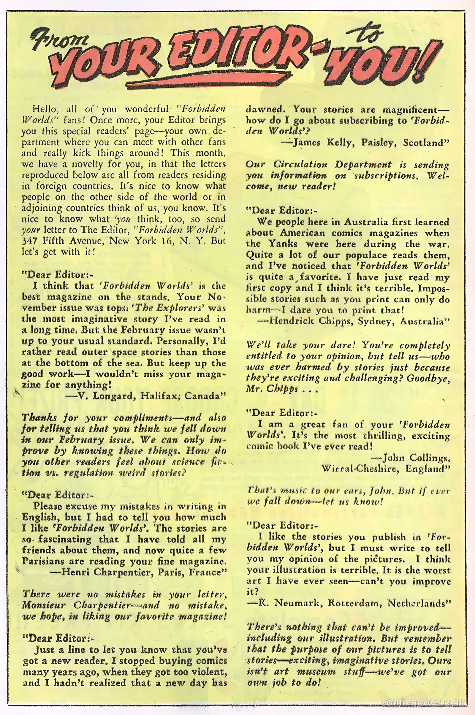 Forbidden Worlds #59 (1957) — page 22 of 36
