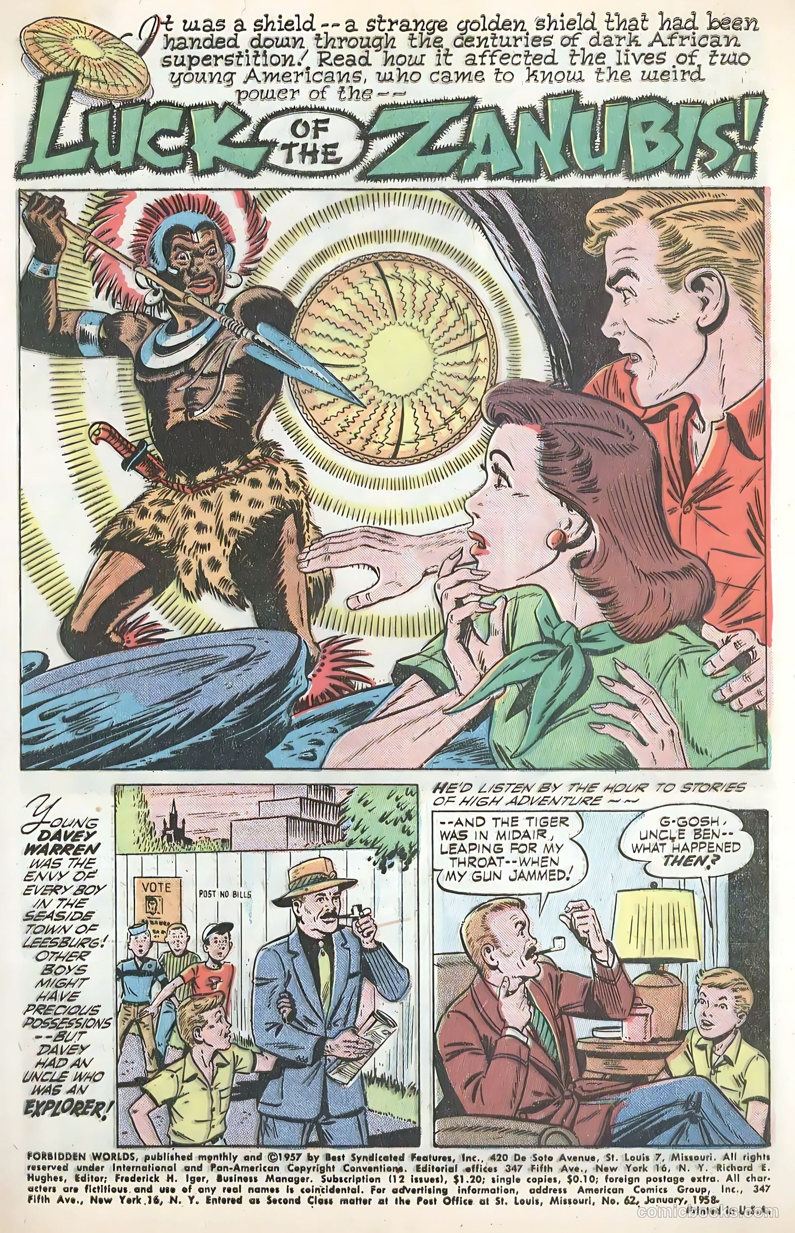 Forbidden Worlds #62 (1958) — page 3 of 36