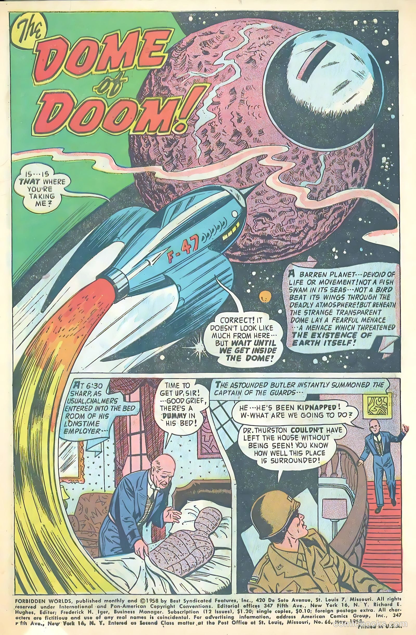 Forbidden Worlds #66 (1958) — page 3 of 36