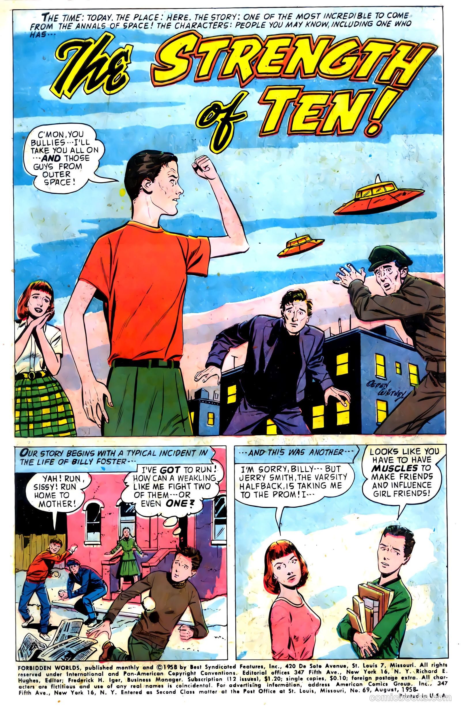 Forbidden Worlds #69 (1958) — page 3 of 36