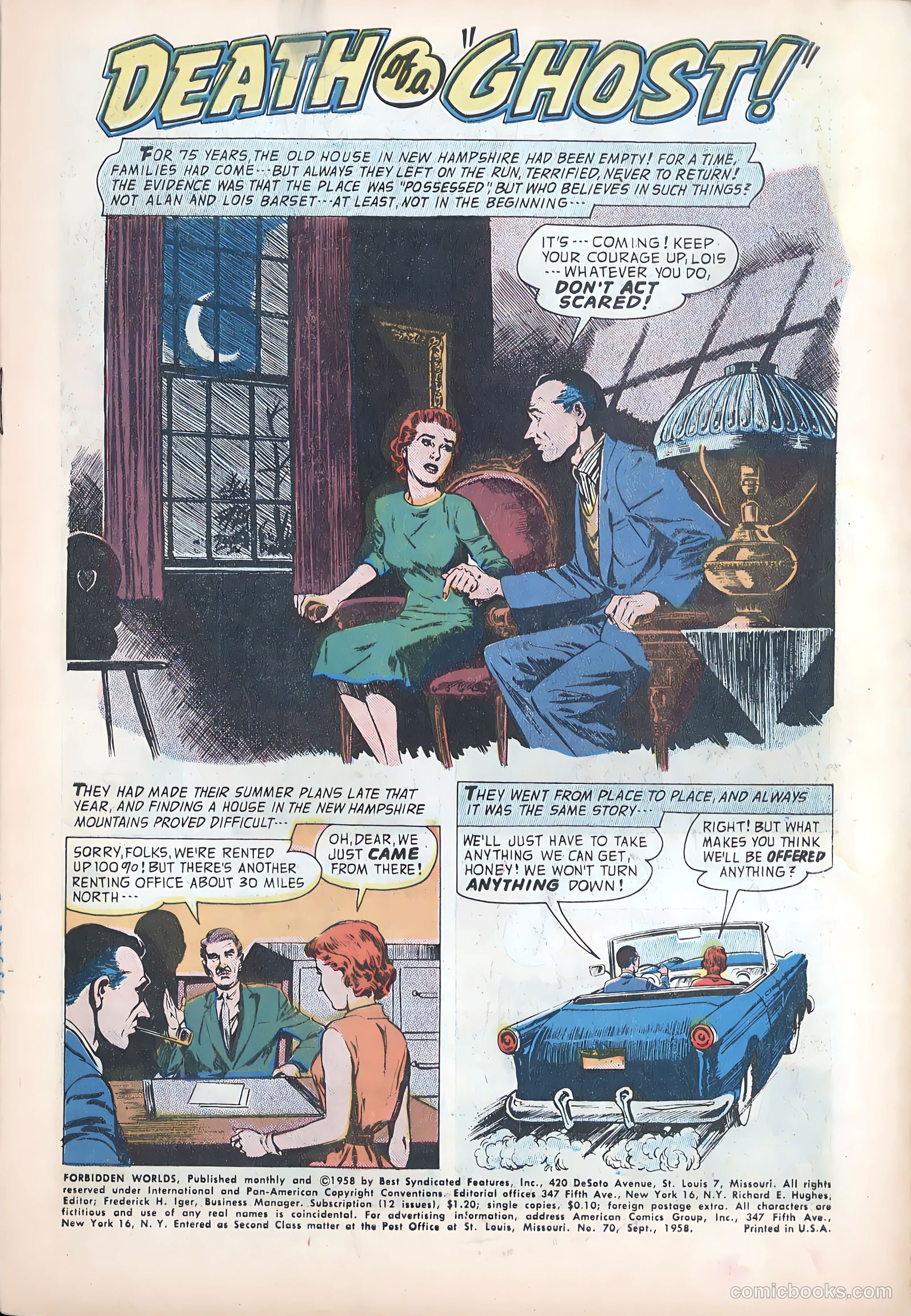 Forbidden Worlds #70 (1958) — page 3 of 36