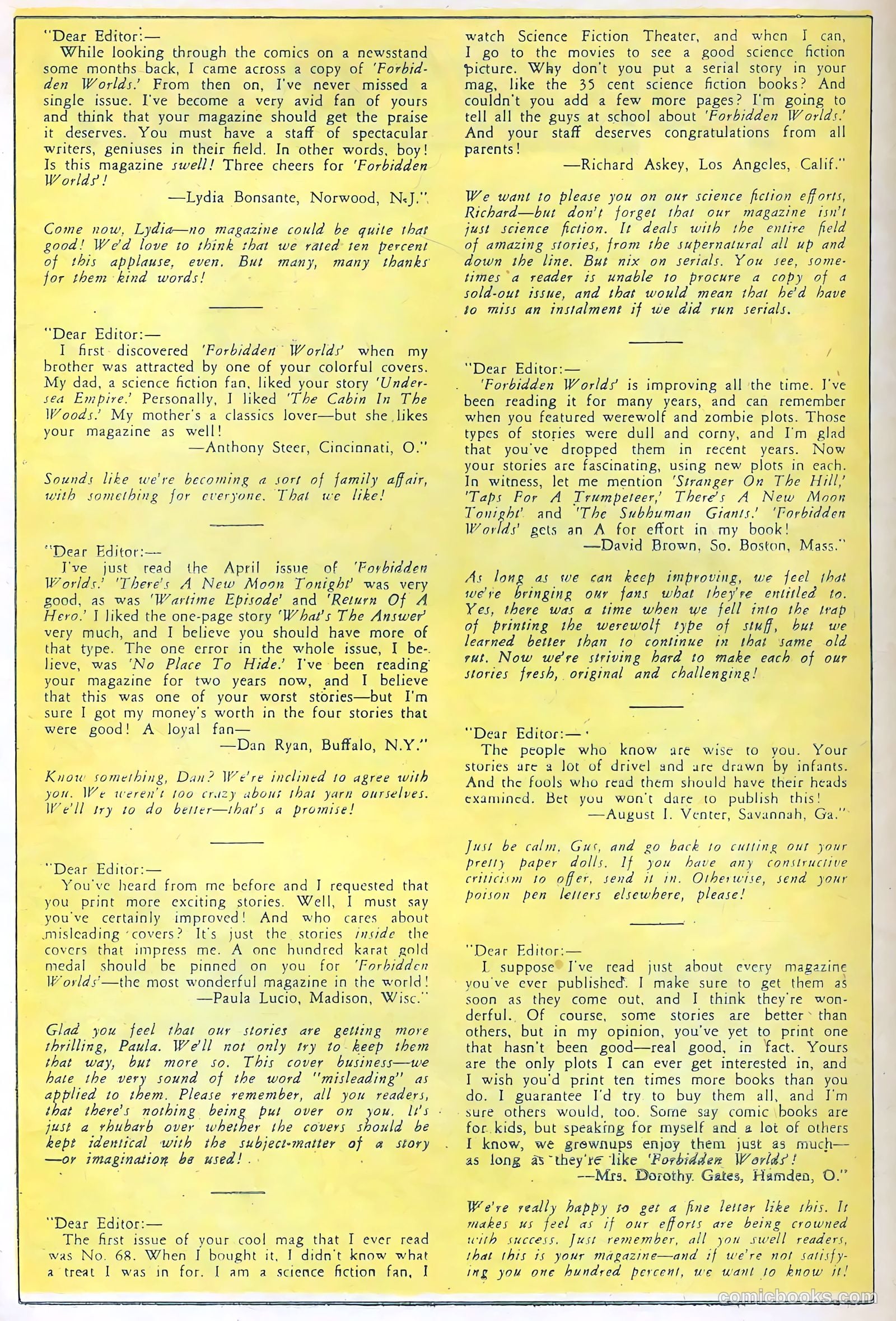 Forbidden Worlds #72 (1958) — page 24 of 36