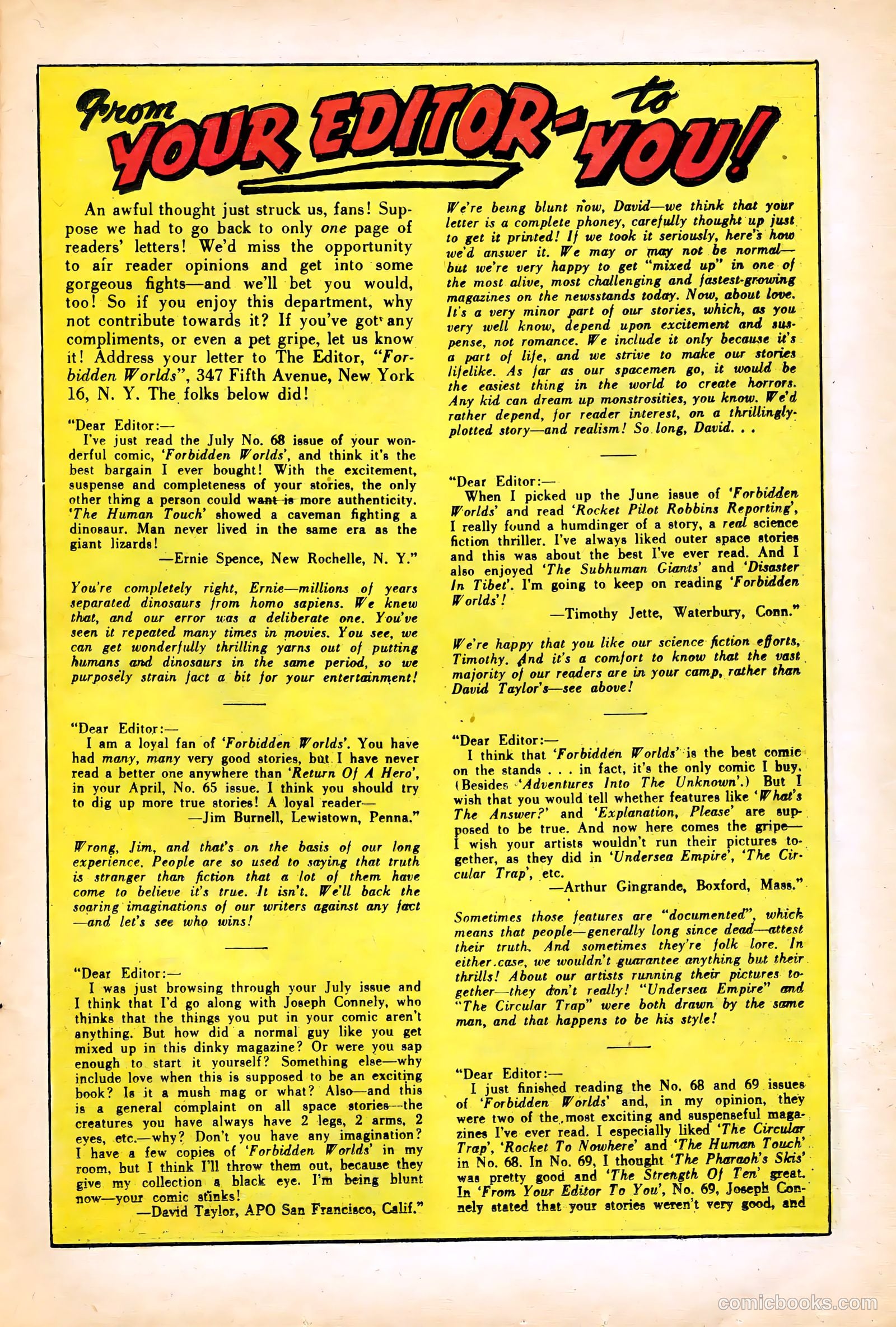 Forbidden Worlds #73 (1958) — page 15 of 36