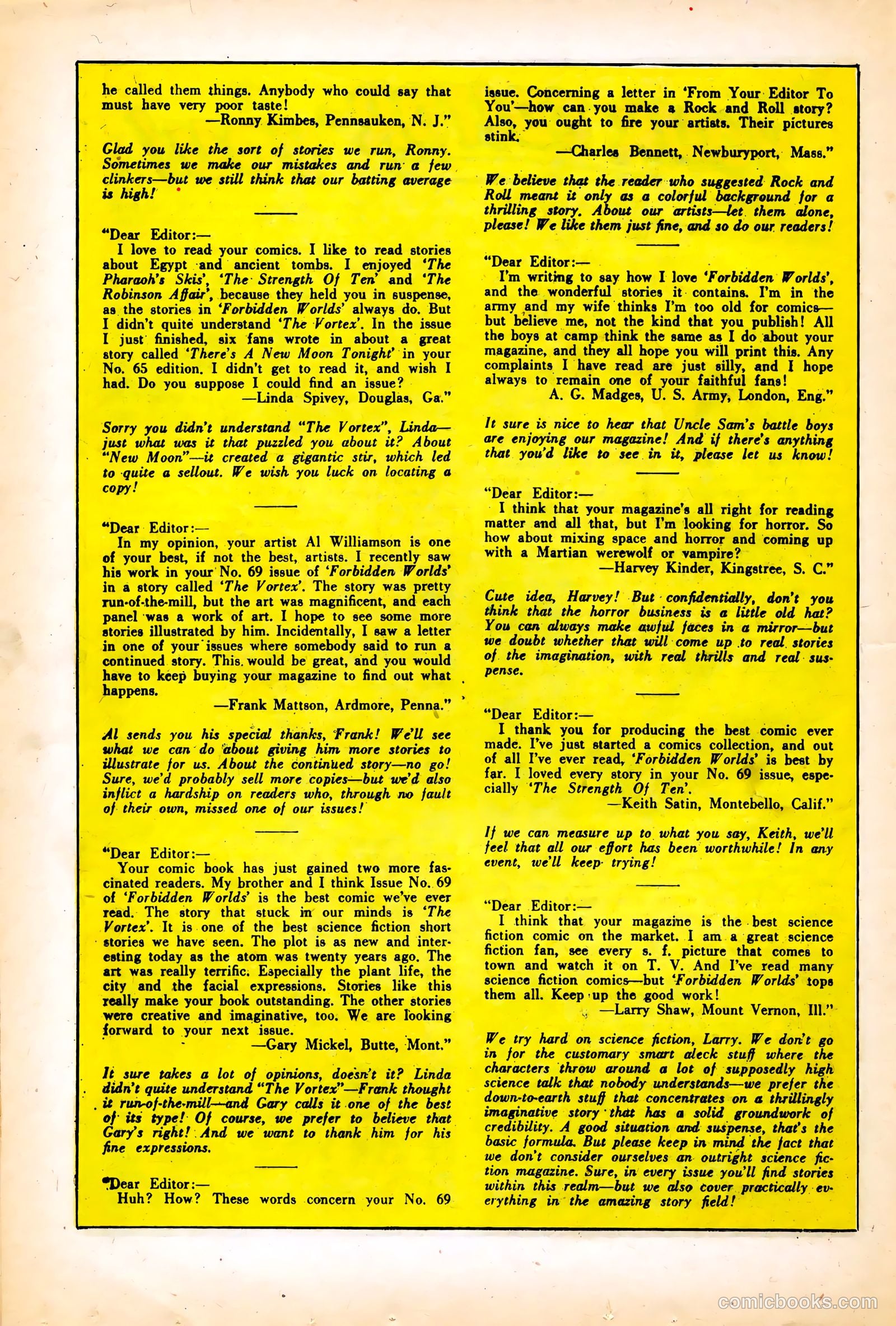 Forbidden Worlds #73 (1958) — page 16 of 36