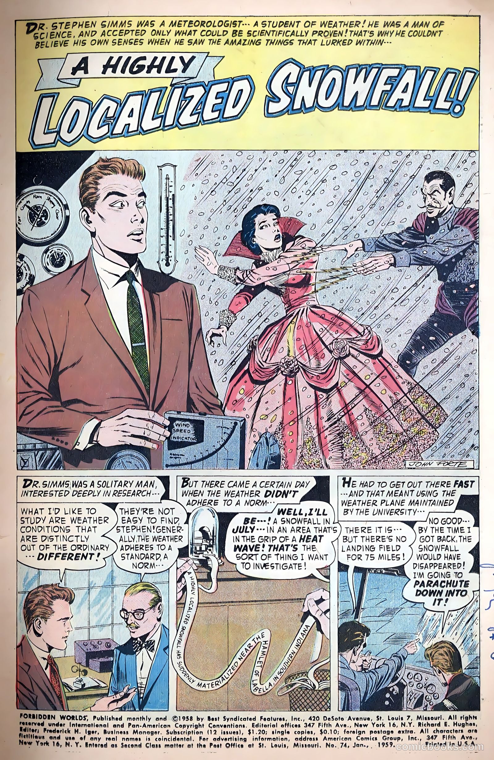 Forbidden Worlds #74 (1958) — page 3 of 36