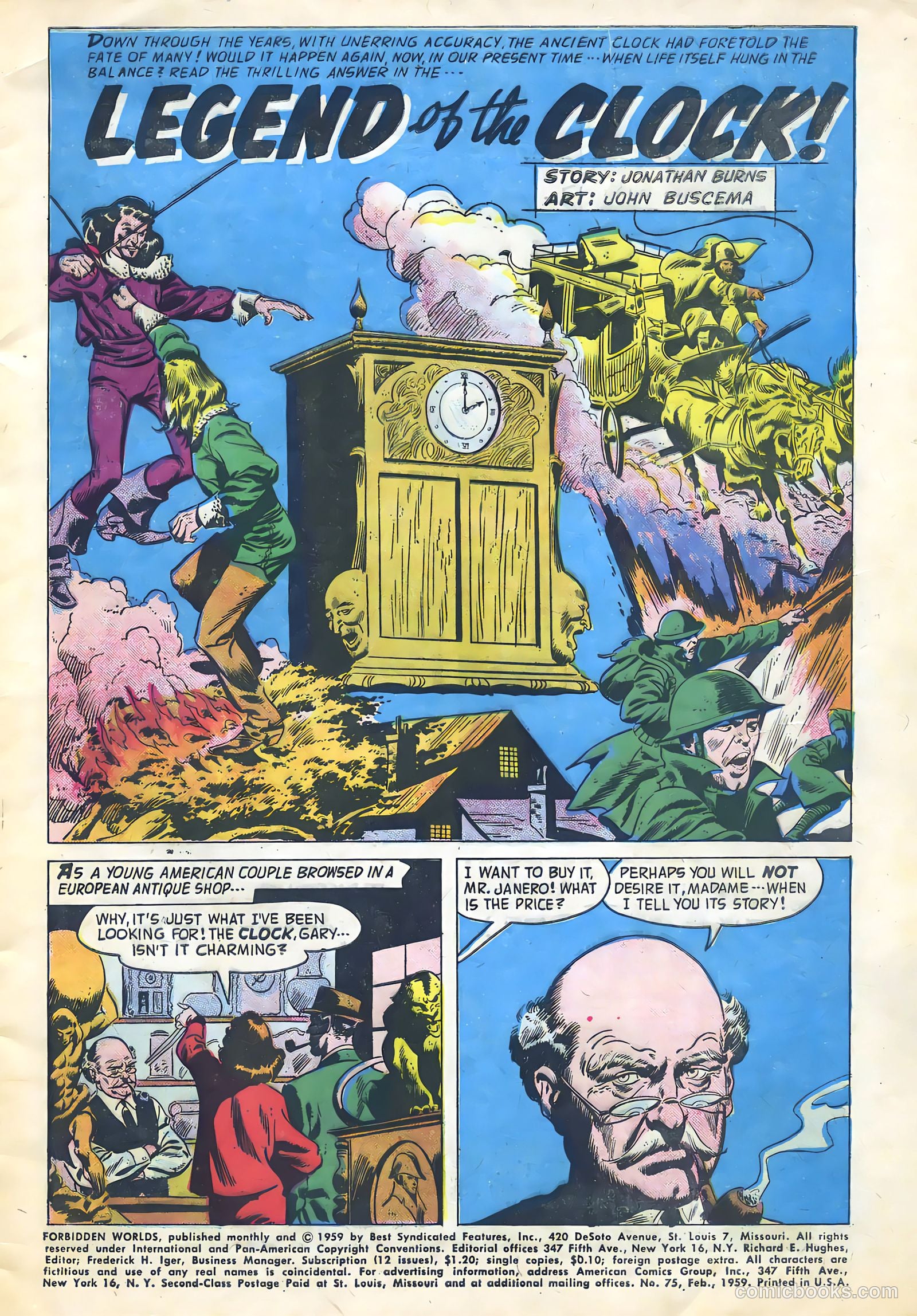 Forbidden Worlds #75 (1959) — page 3 of 36