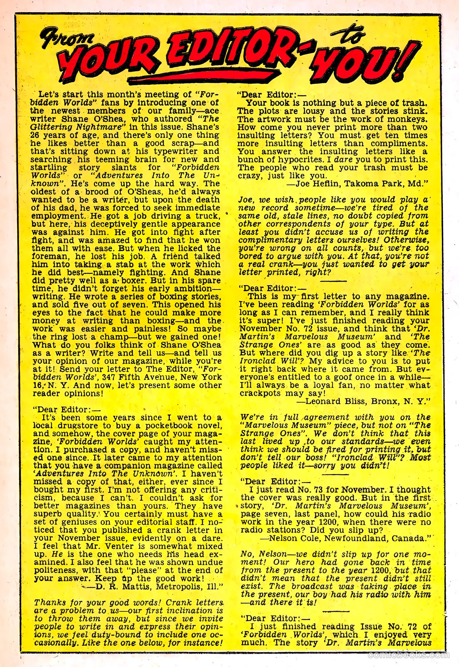 Forbidden Worlds #76 (1959) — page 17 of 36