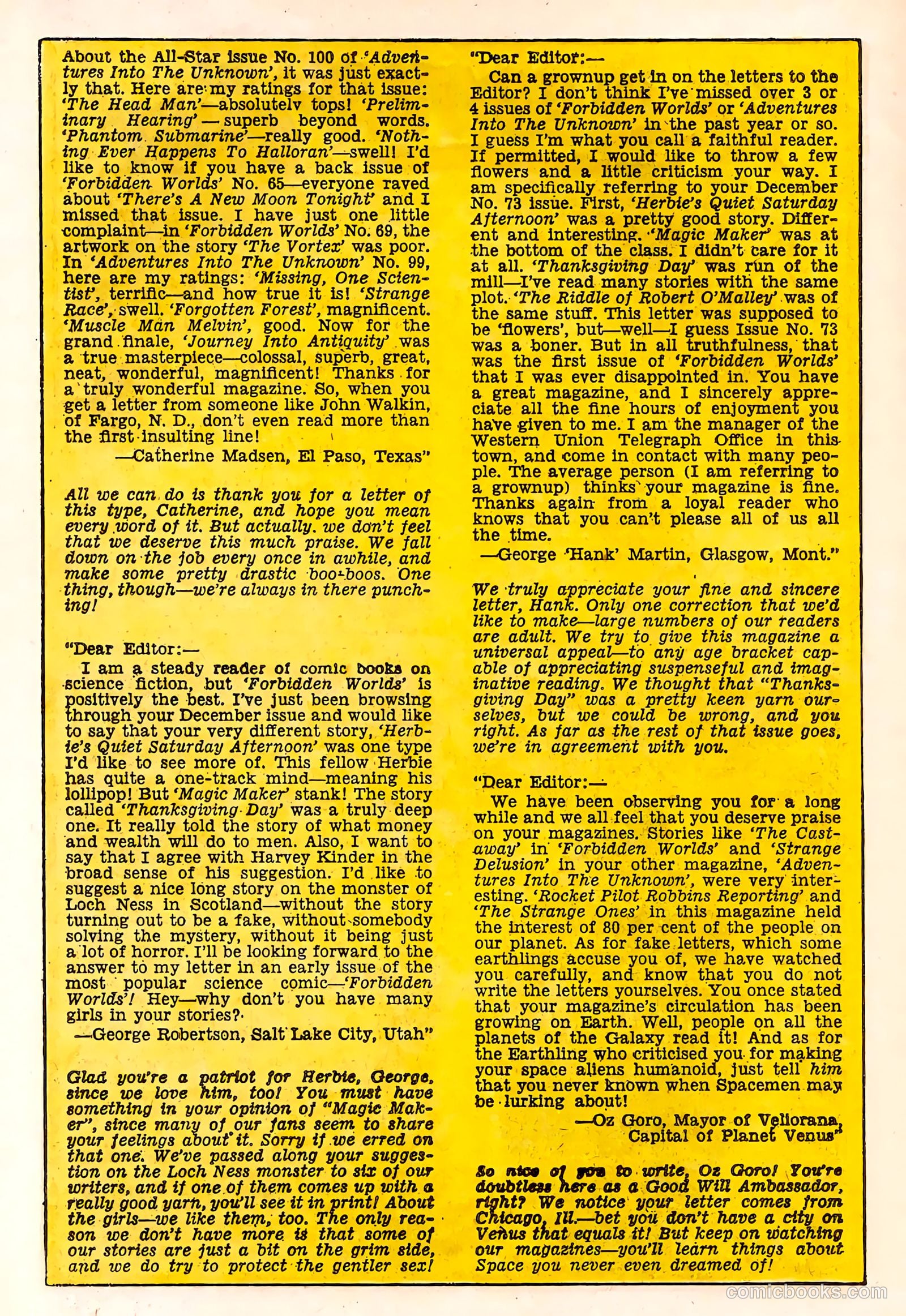Forbidden Worlds #77 (1959) — page 21 of 37