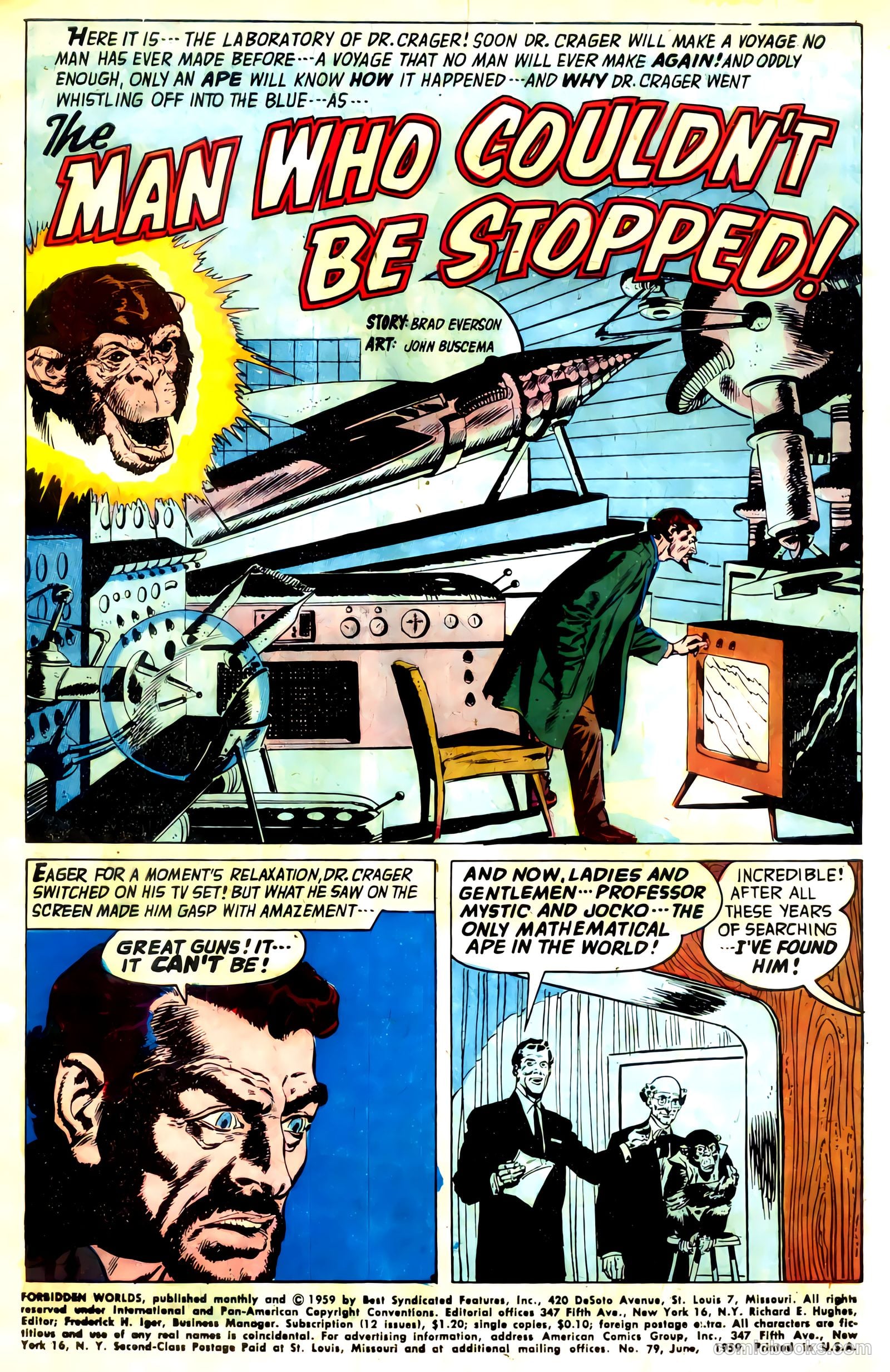 Forbidden Worlds #79 (1959) — page 3 of 36