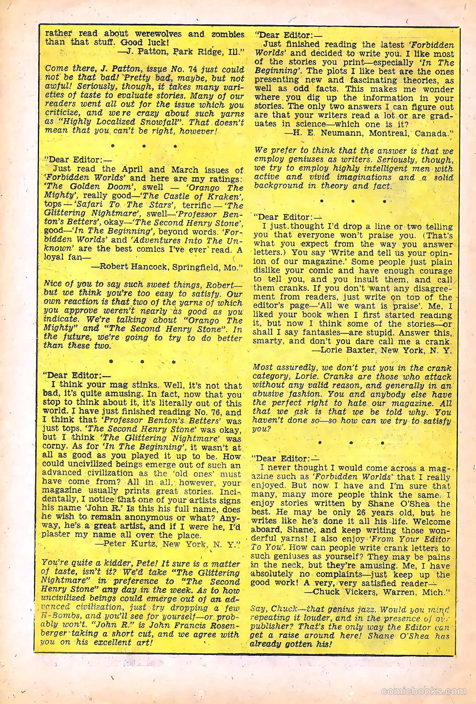 Forbidden Worlds #80 (1959) — page 14 of 36