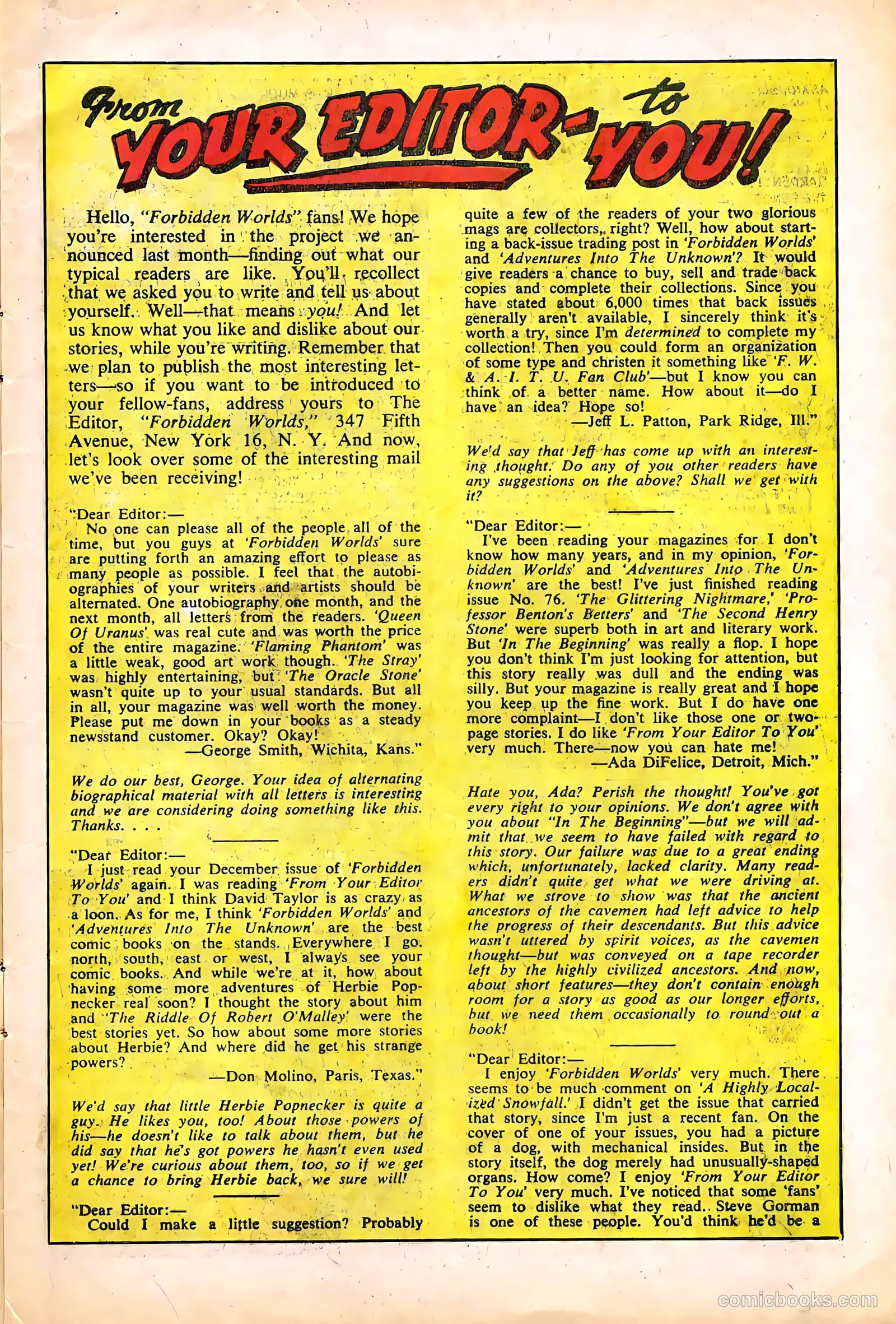 Forbidden Worlds #82 (1959) — page 11 of 36