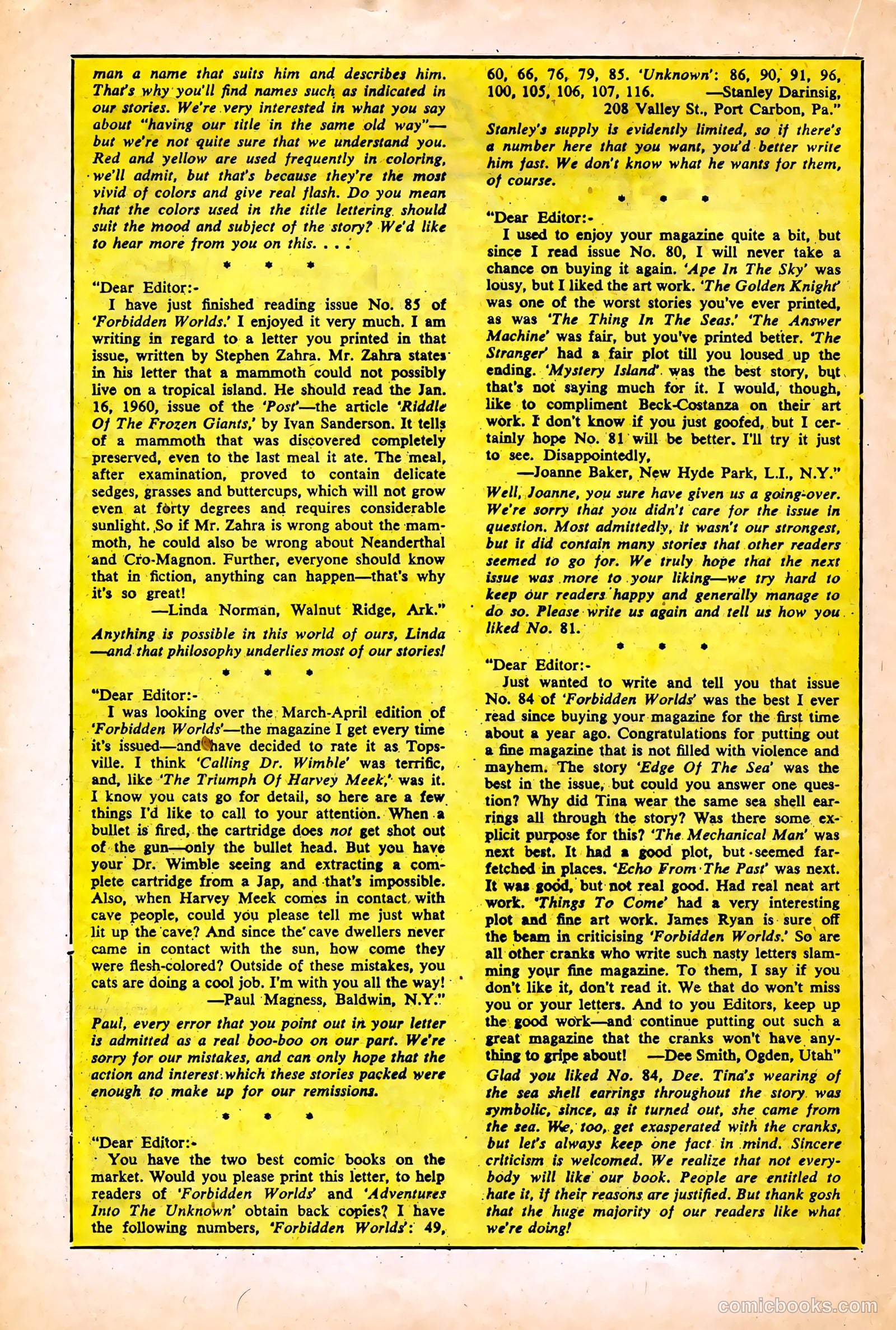 Forbidden Worlds #91 (1960) — page 16 of 36