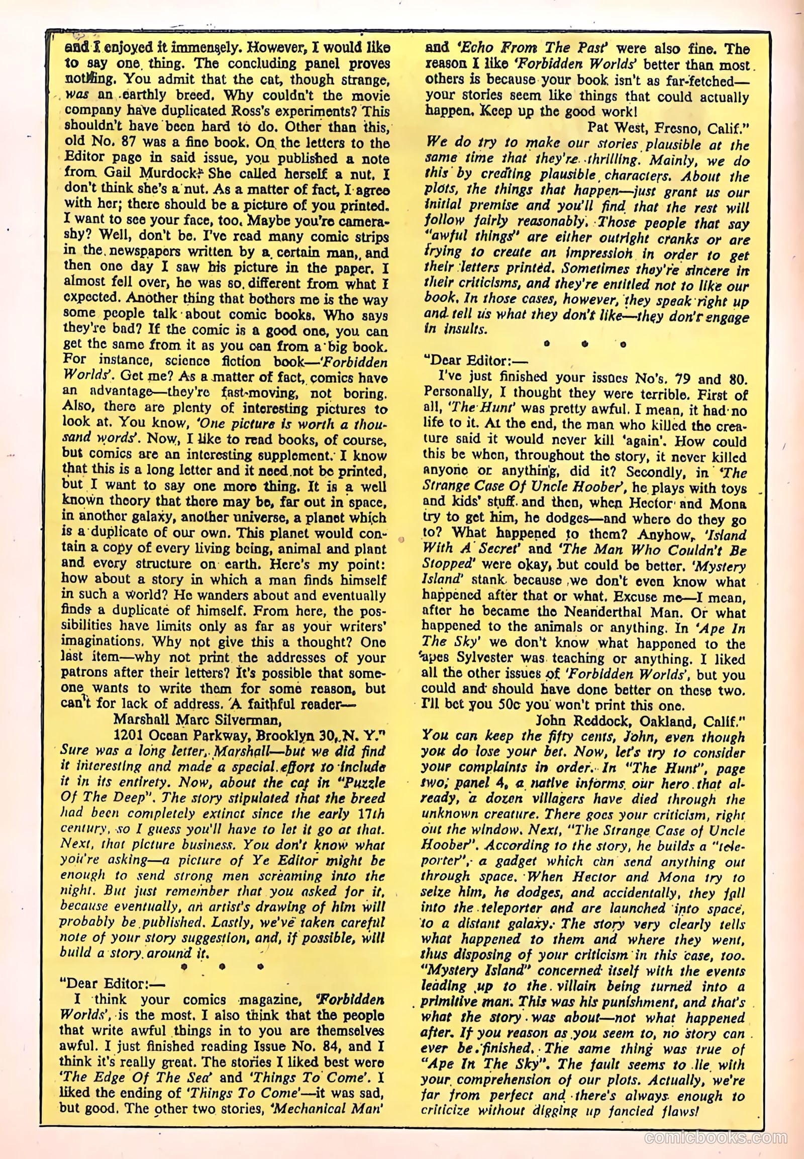 Forbidden Worlds #92 (1960) — page 16 of 36