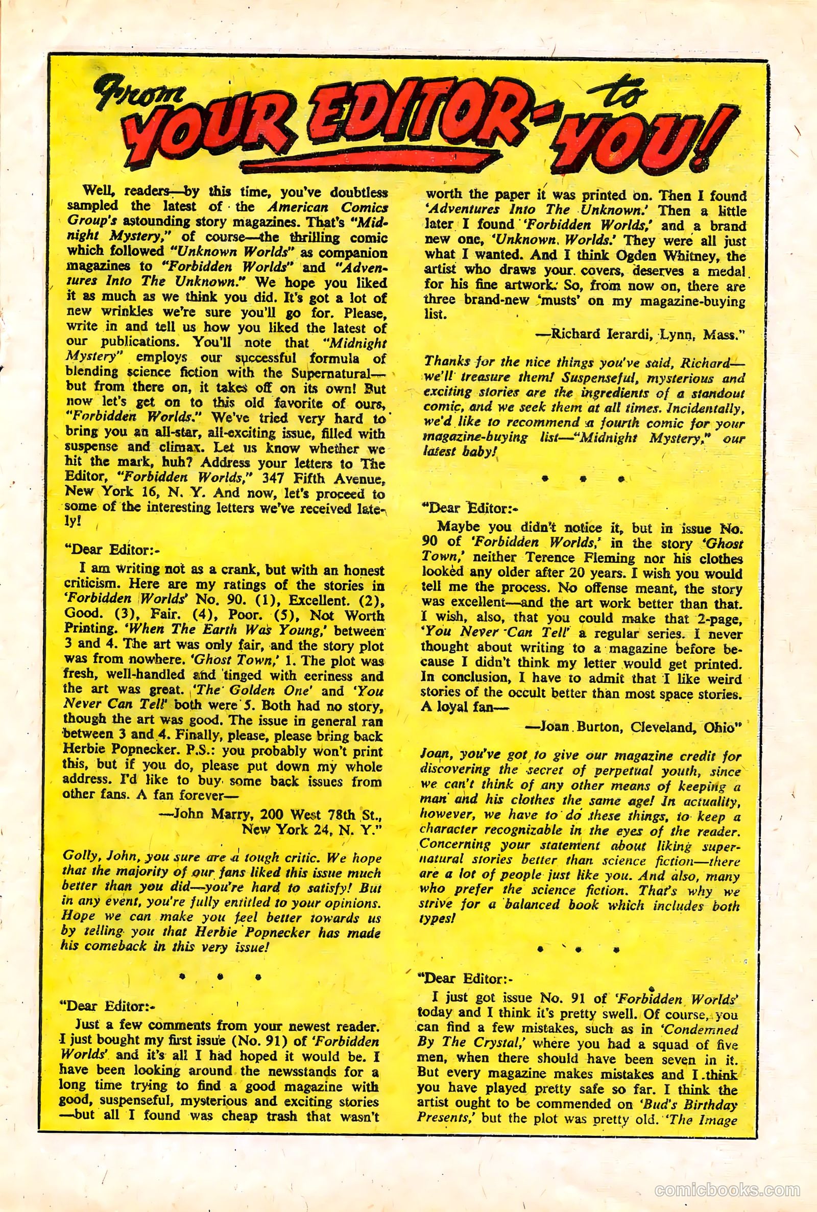 Forbidden Worlds #94 (1961) — page 17 of 36