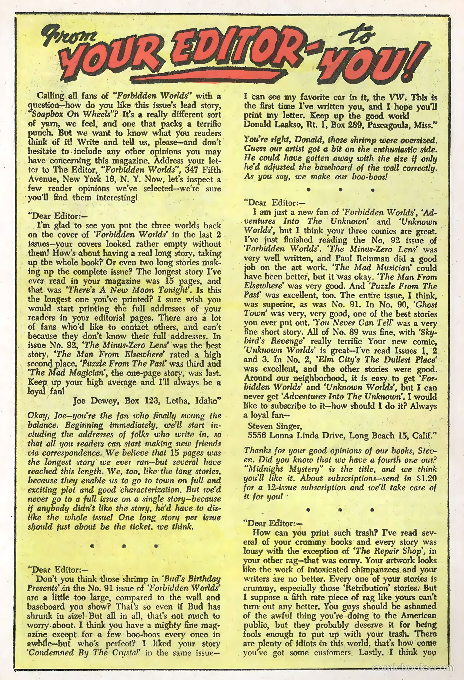 Forbidden Worlds #95 (1961) — page 15 of 36