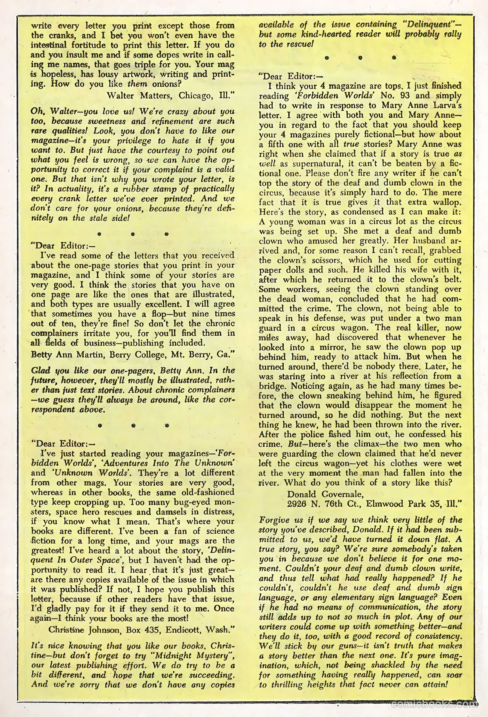 Forbidden Worlds #95 (1961) — page 16 of 36
