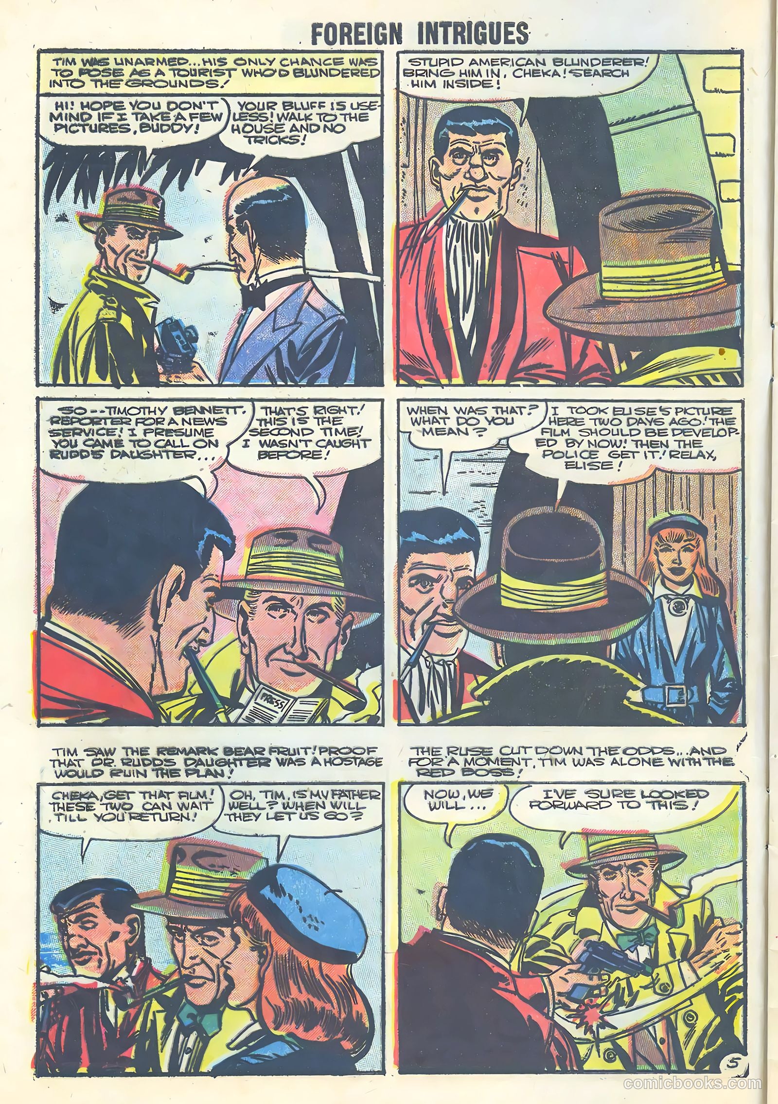 Foreign Intrigues #14 (1956) — page 8 of 36