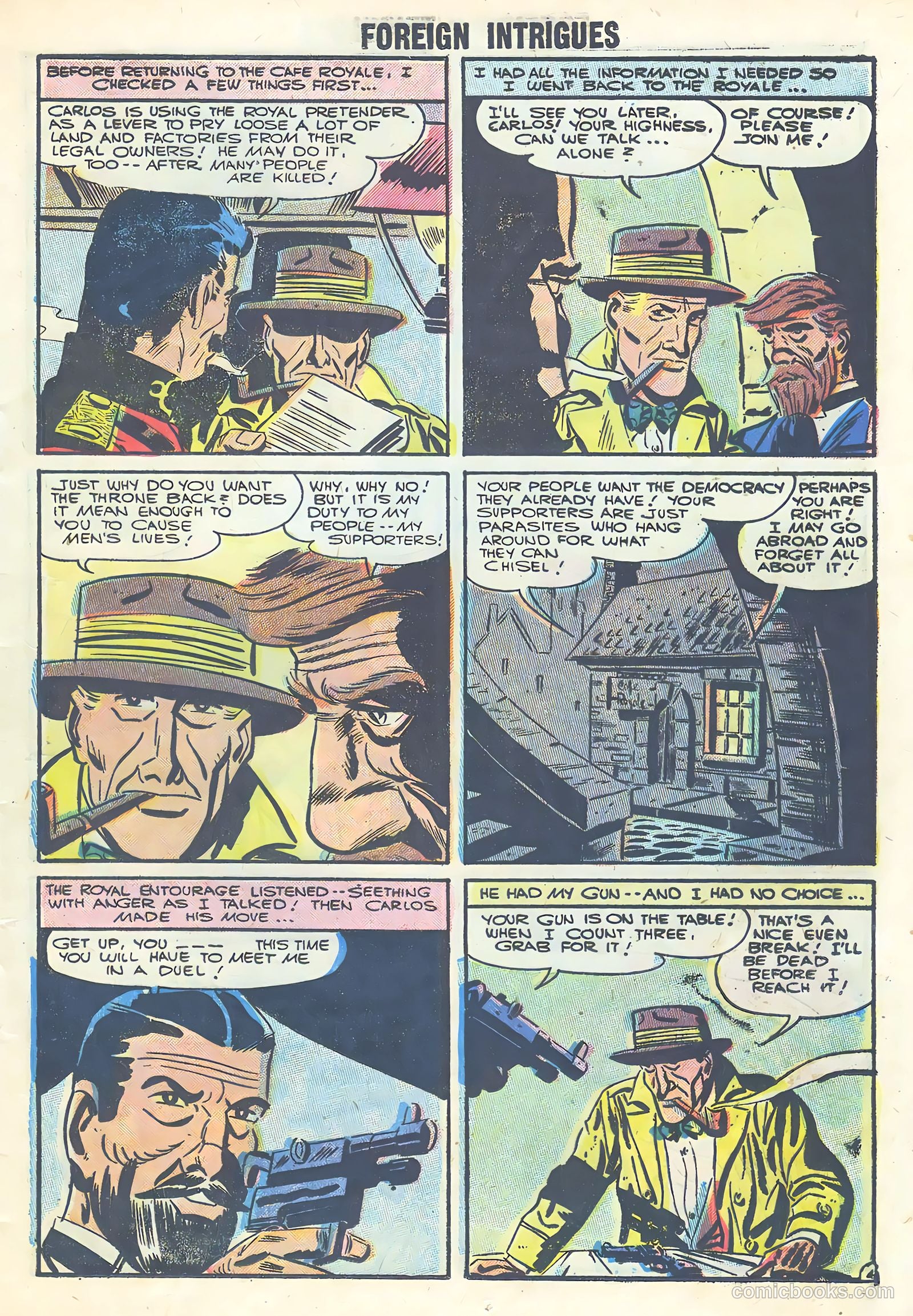 Foreign Intrigues #14 (1956) — page 13 of 36