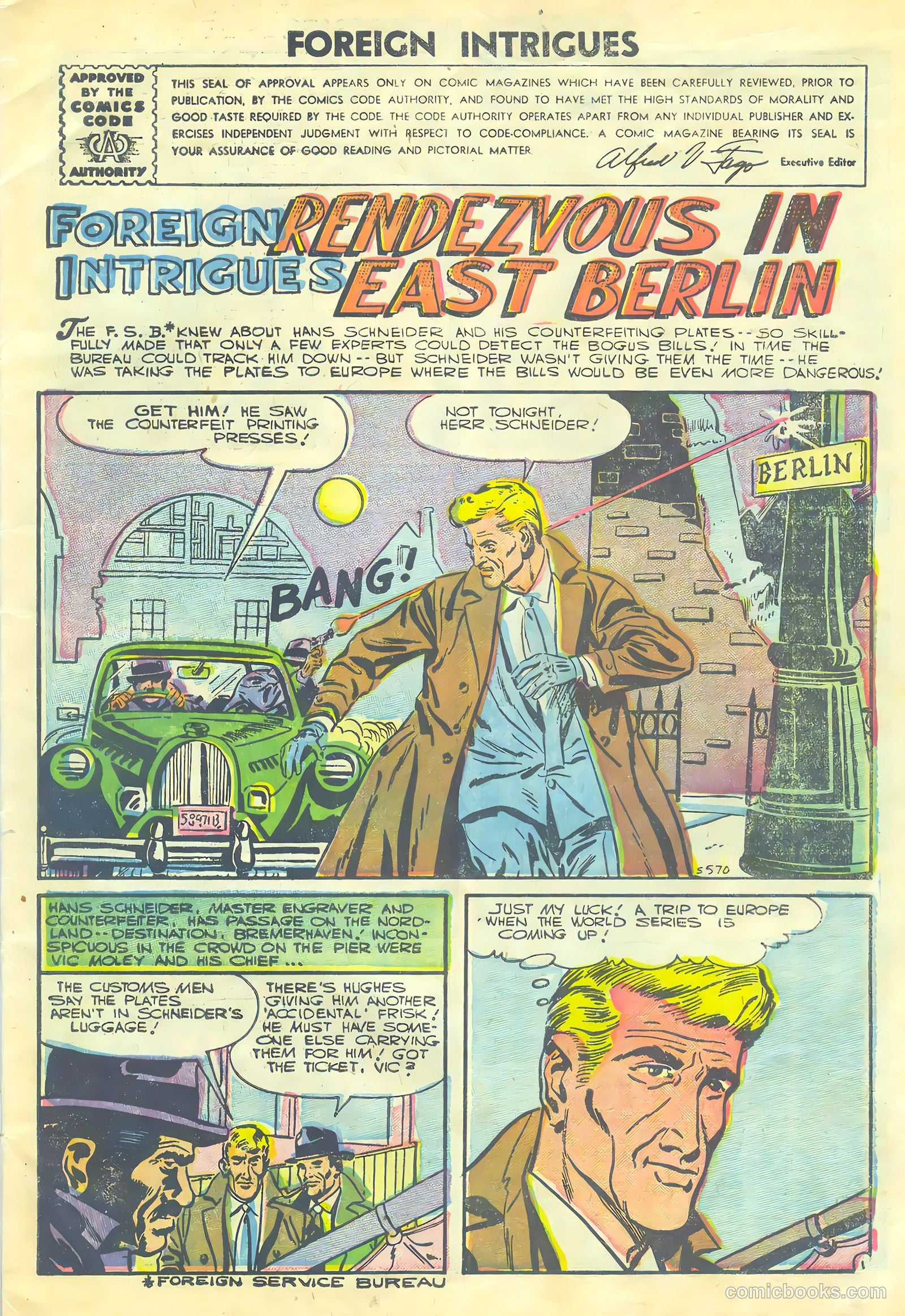 Foreign Intrigues #15 (1956) — page 3 of 36