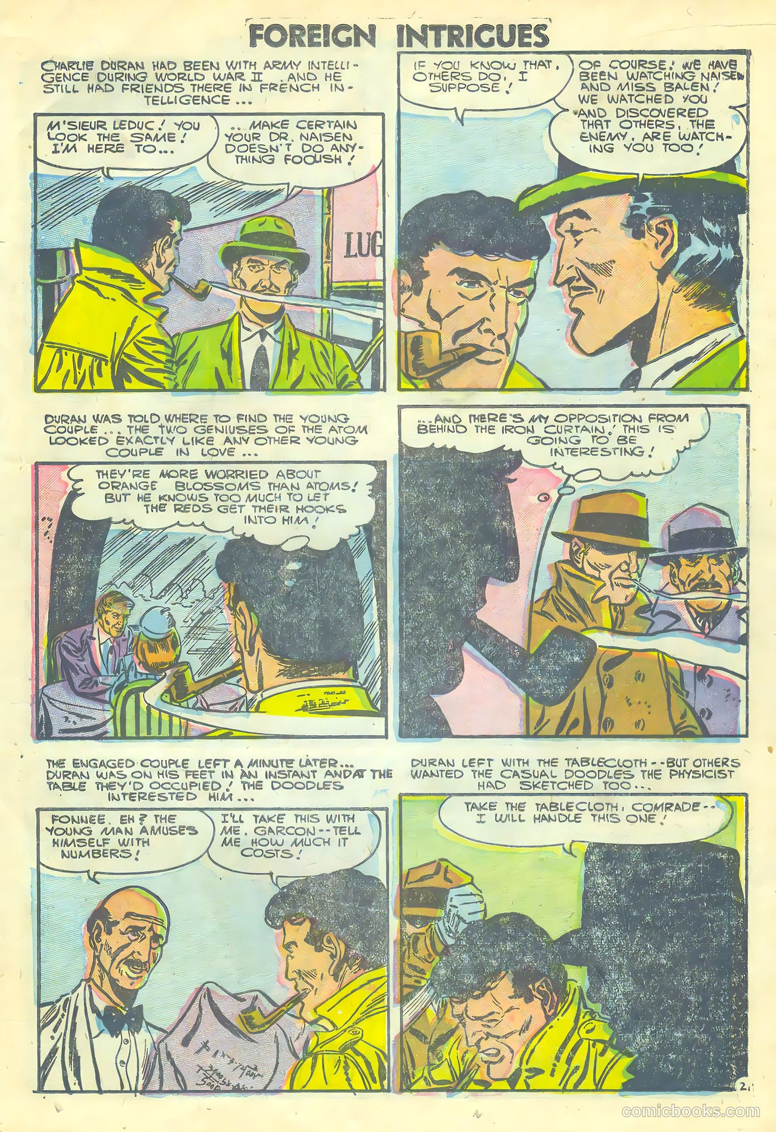 Foreign Intrigues #15 (1956) — page 19 of 36