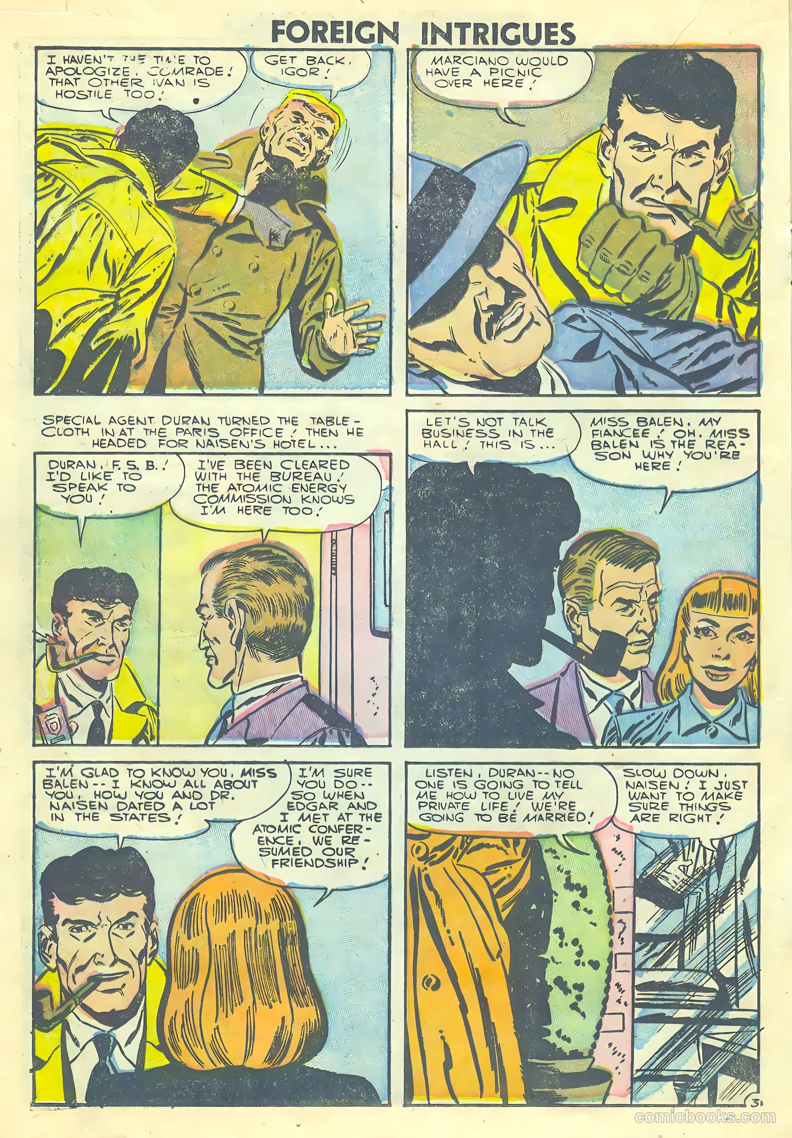 Foreign Intrigues #15 (1956) — page 20 of 36