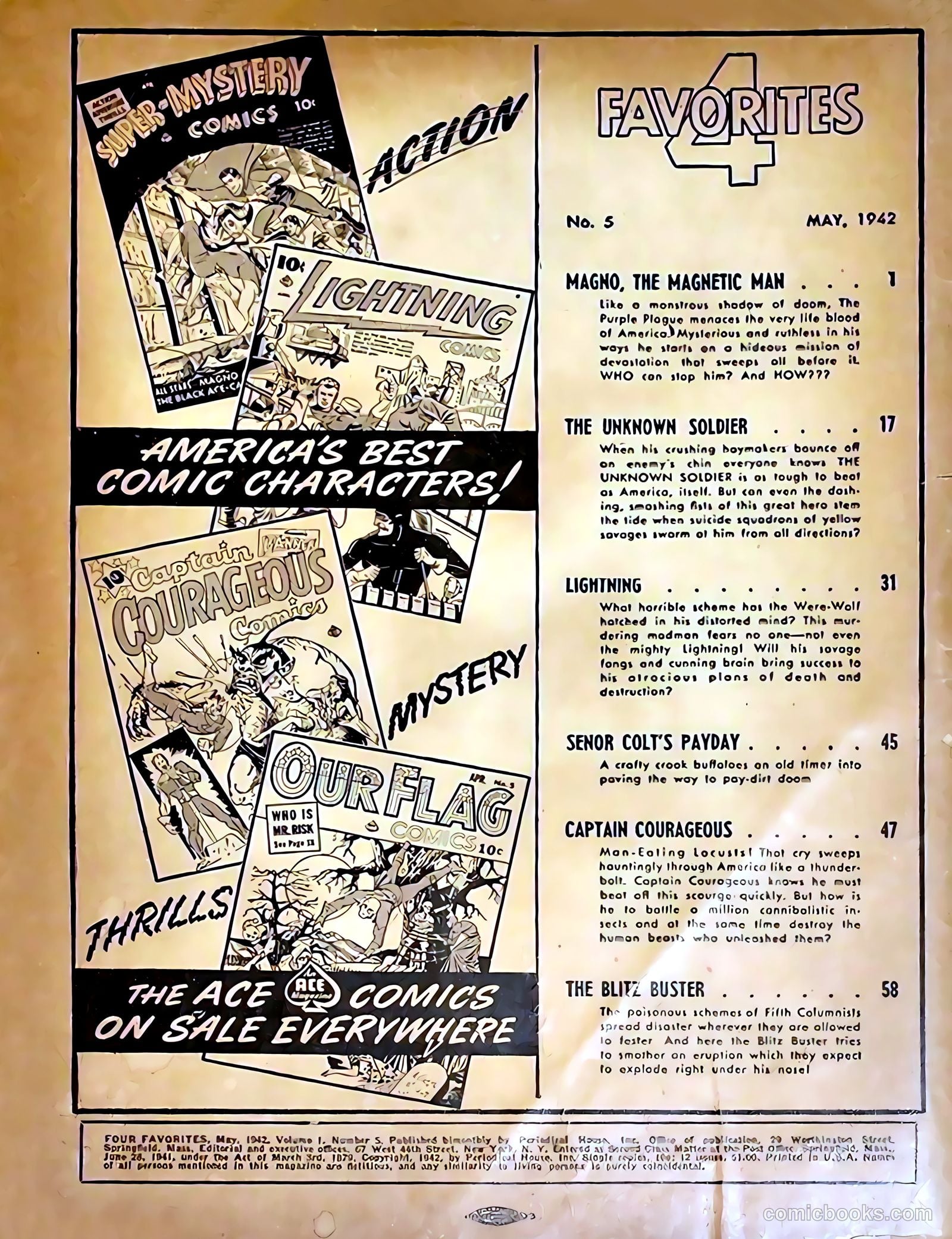 Four Favorites #5 (1942) — page 2 of 68