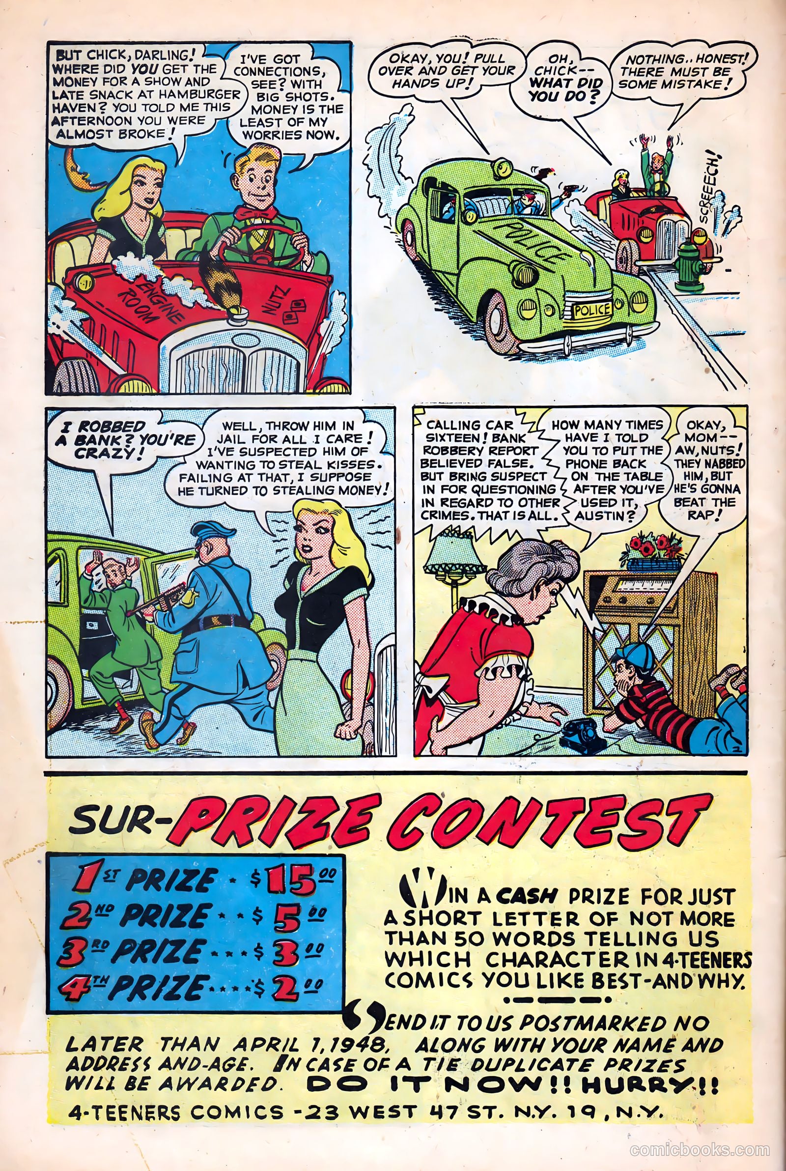 Four Teeners #34 (1948) — page 50 of 52