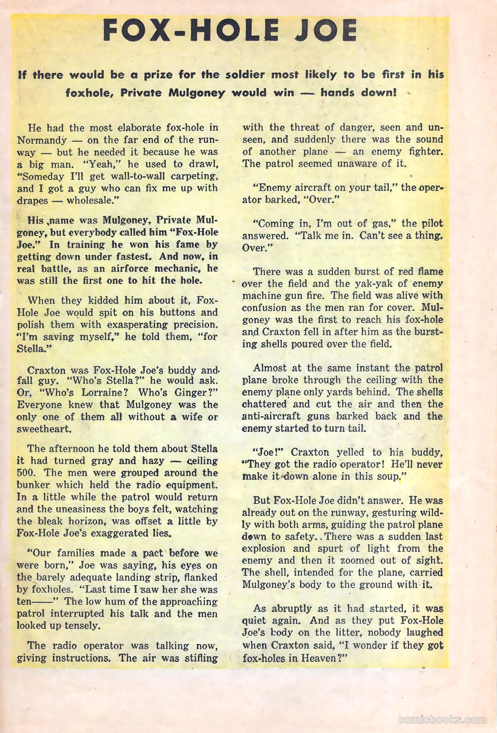 Foxhole #11 (1963) — page 19 of 36